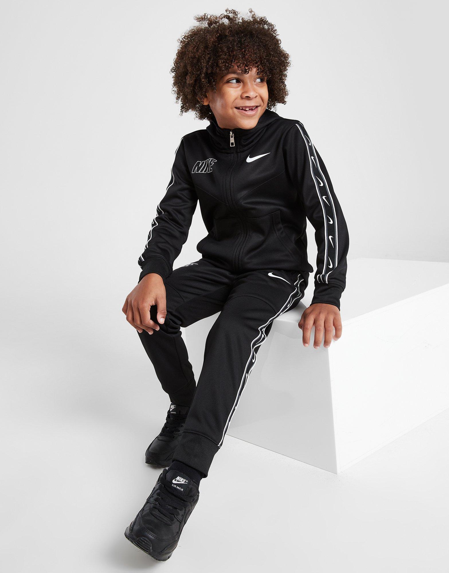 Nike air max hot sale black tracksuit