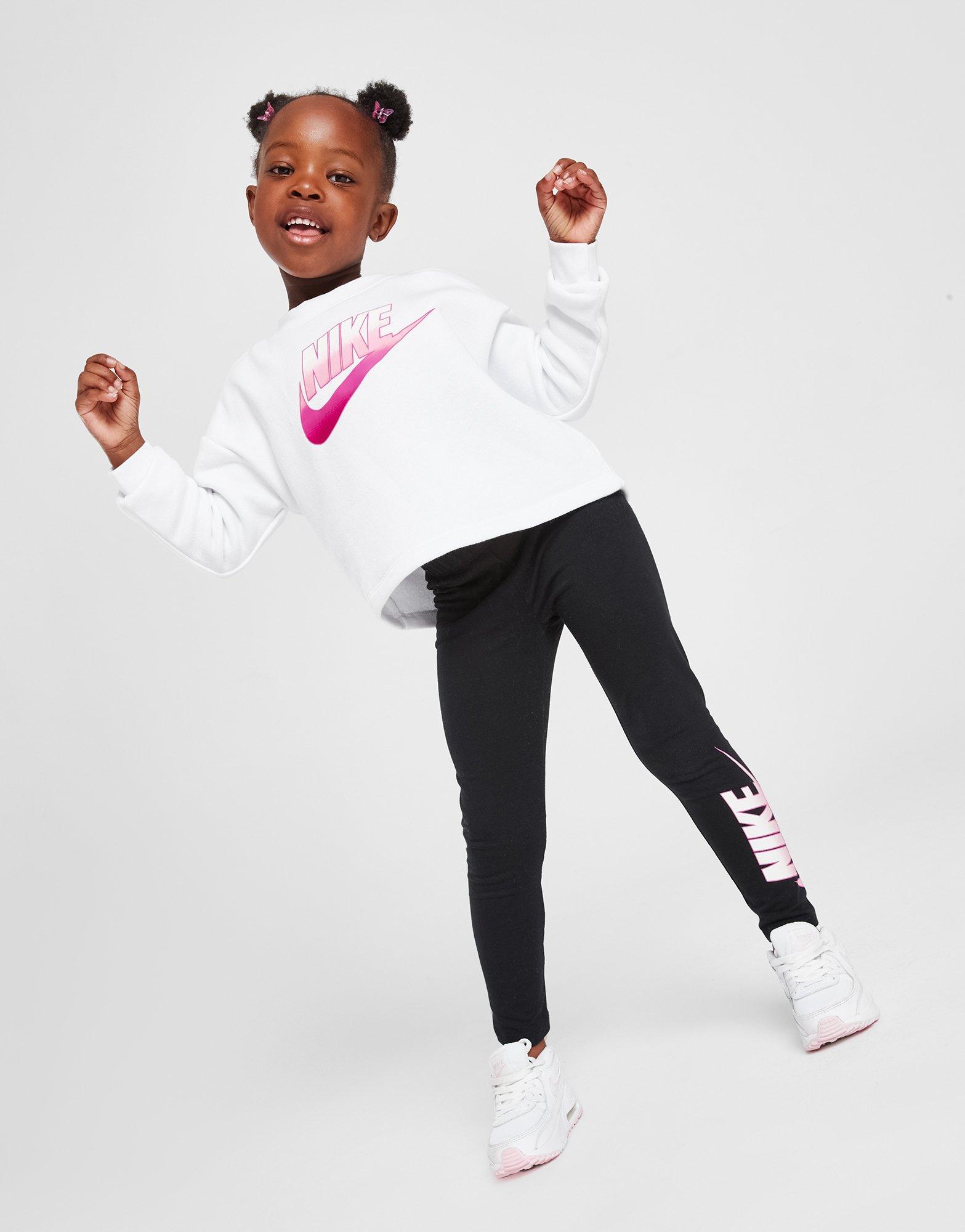 Nike Girls' Fade Logo Sweatshirt/Leggings Set Children