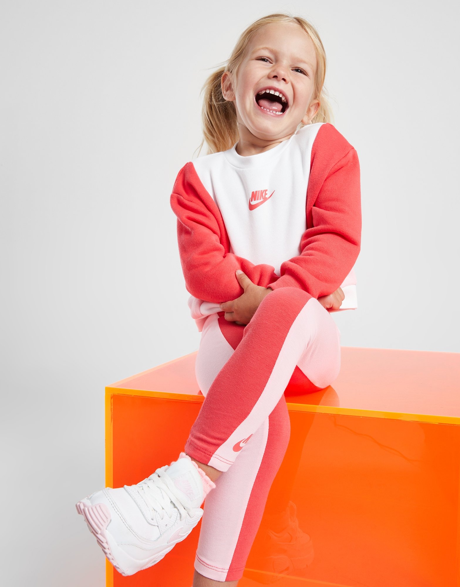 Pink Nike Girls' Colour Block Tracksuit Infant JD Sports Global JD