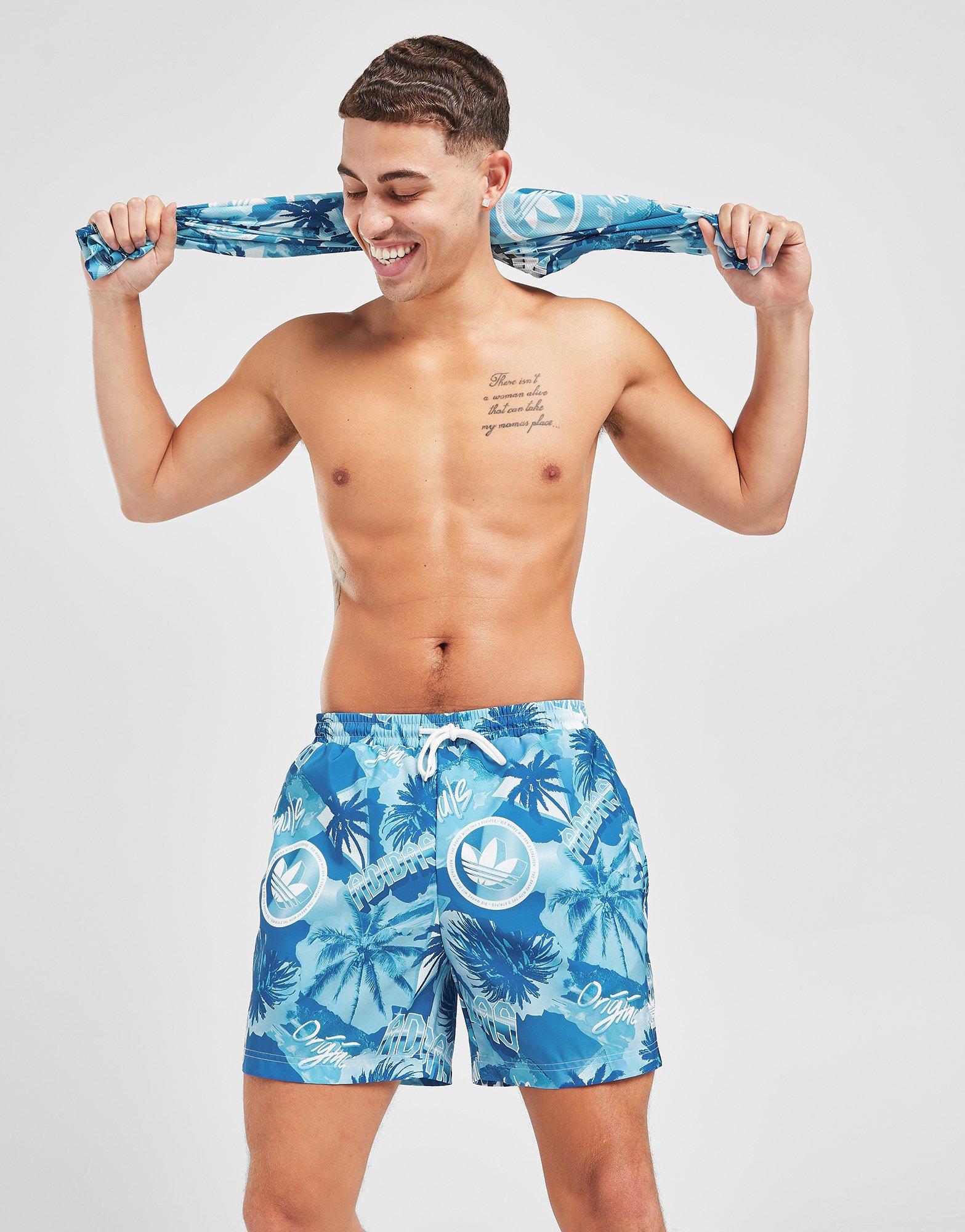 adidas Originals Summer Sticker All Over Print Swim Shorts