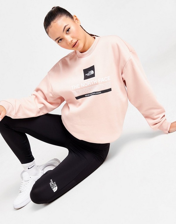 Pink The North Face Box Graphic Crew Sweatshirt | JD Sports UK