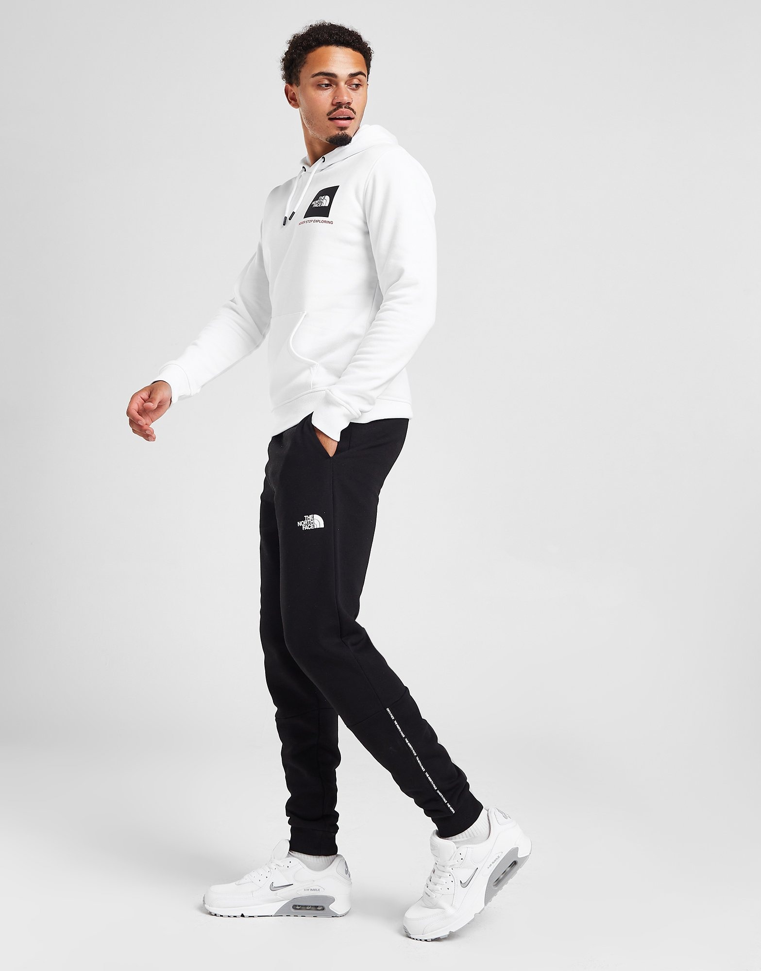 Black The North Face Tape Fleece Joggers - JD Sports
