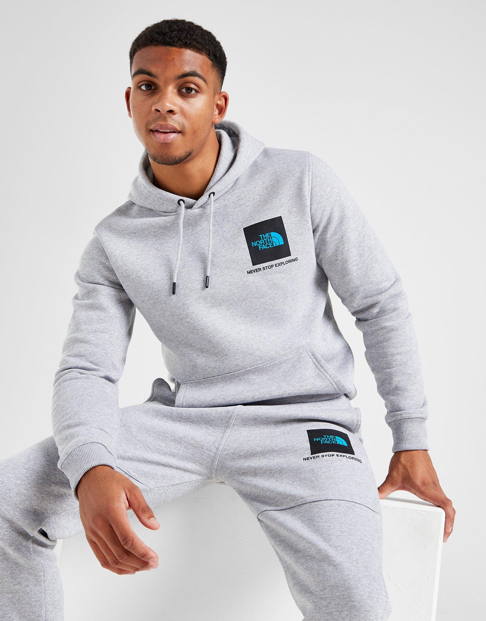 Grey The North Face Fine Box Hoodie - JD Sports Global