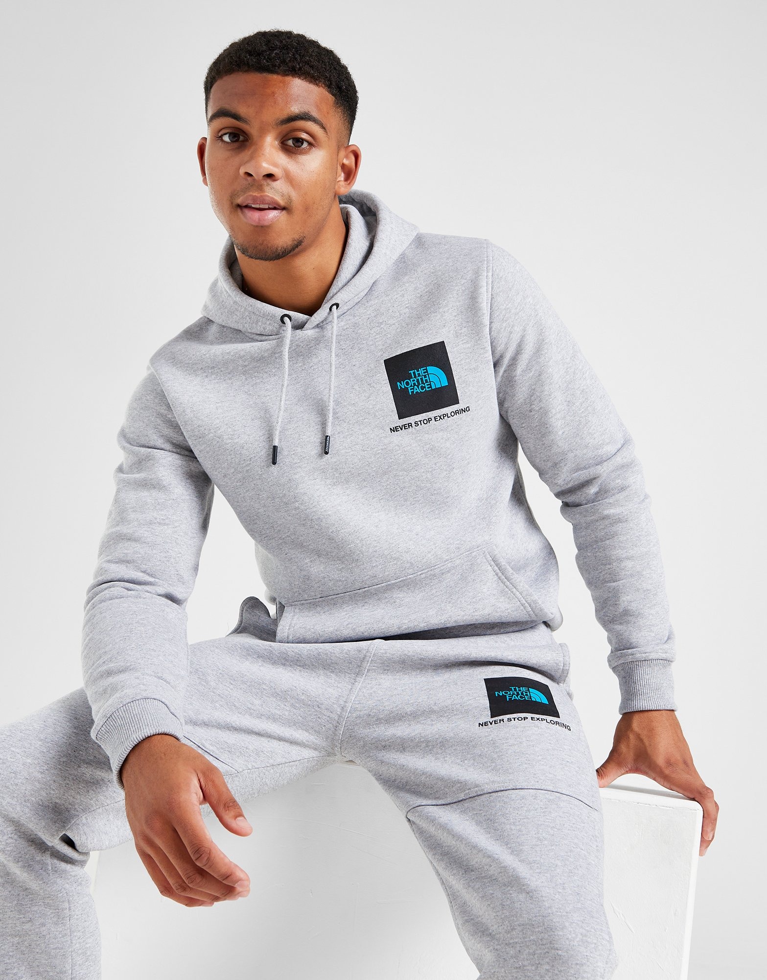 Grey The North Face Box Hoodie - JD Sports NZ