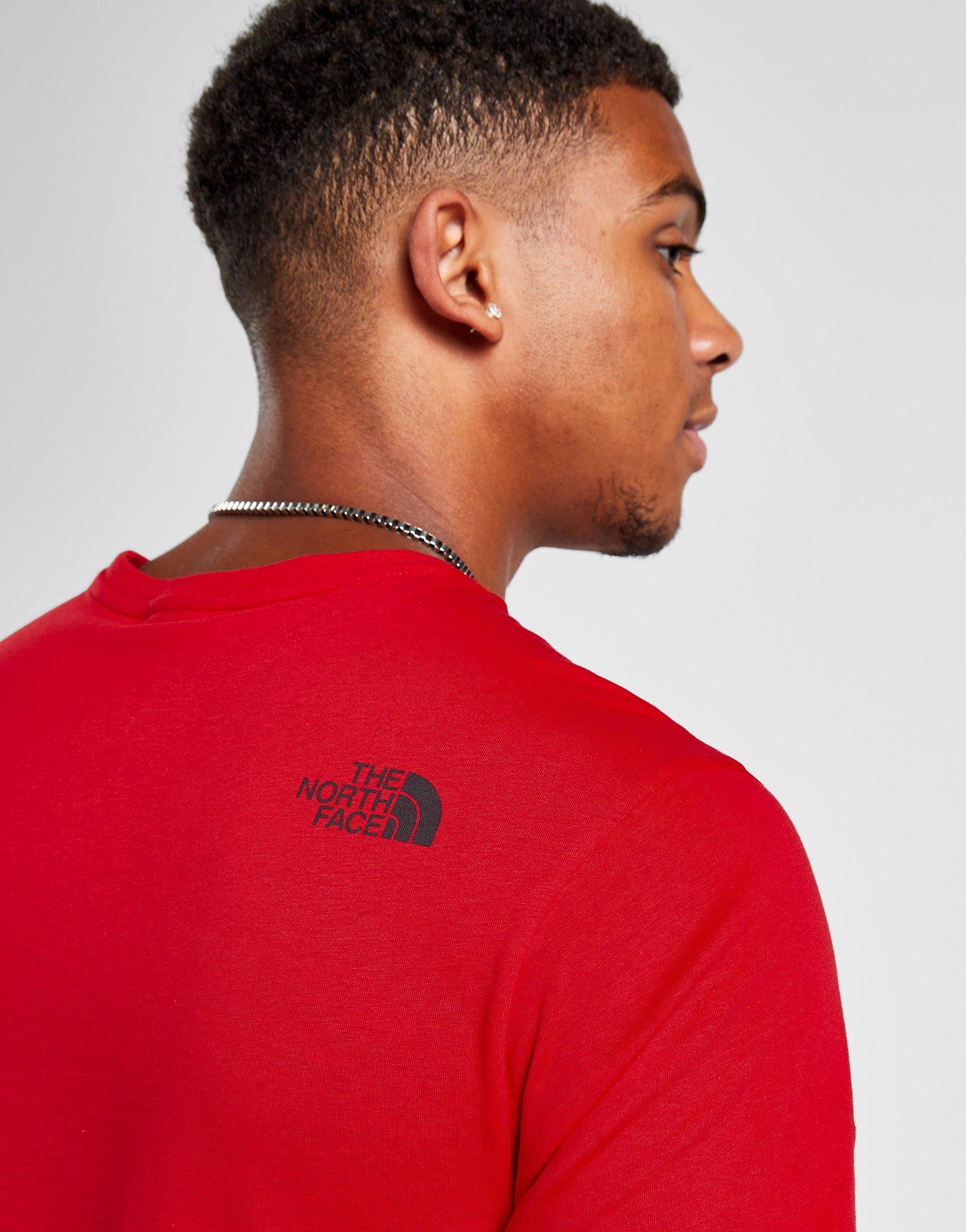 Red The North Face Box Notes T-Shirt - JD Sports Global