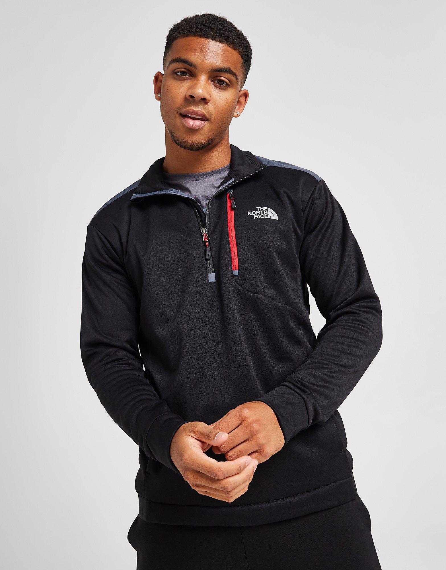 The North Face Jacket 1/4 Zip Polar Fleece Cropped Pullover Black New  DEFECT XS