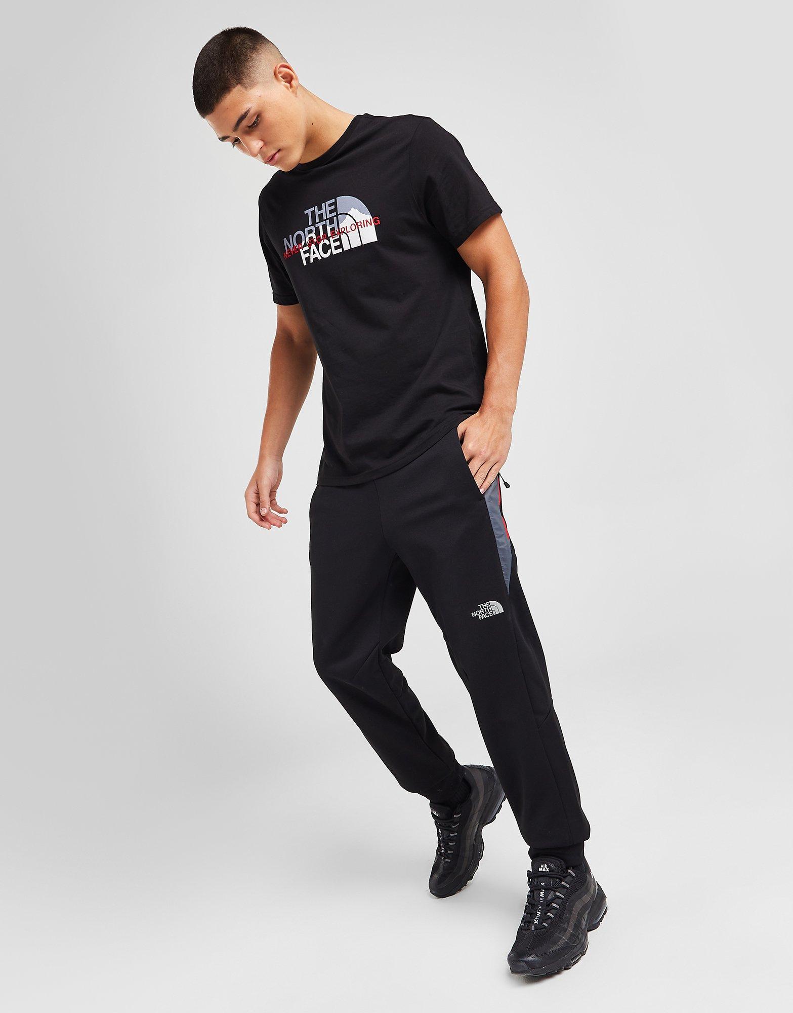 North face black tracksuit on sale bottoms