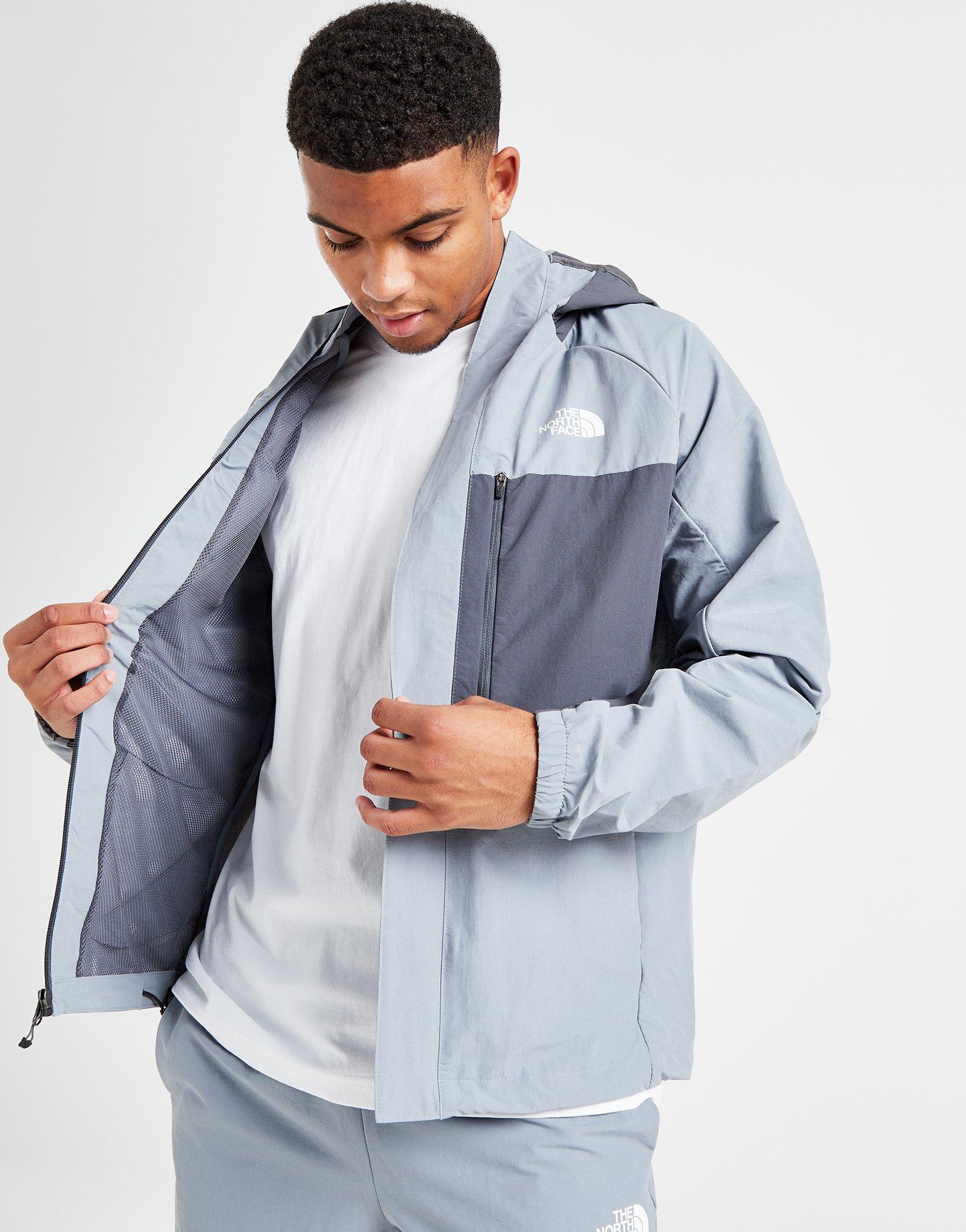 North face top mens jacket grey