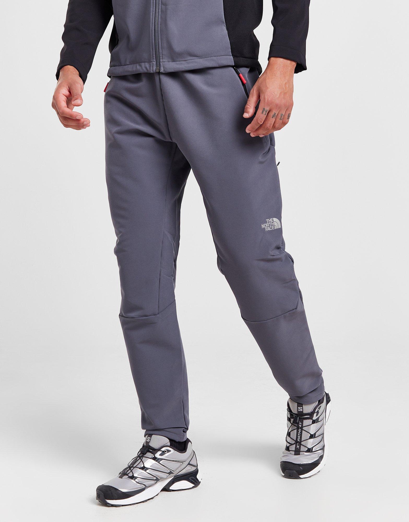 Grey north face store track pants