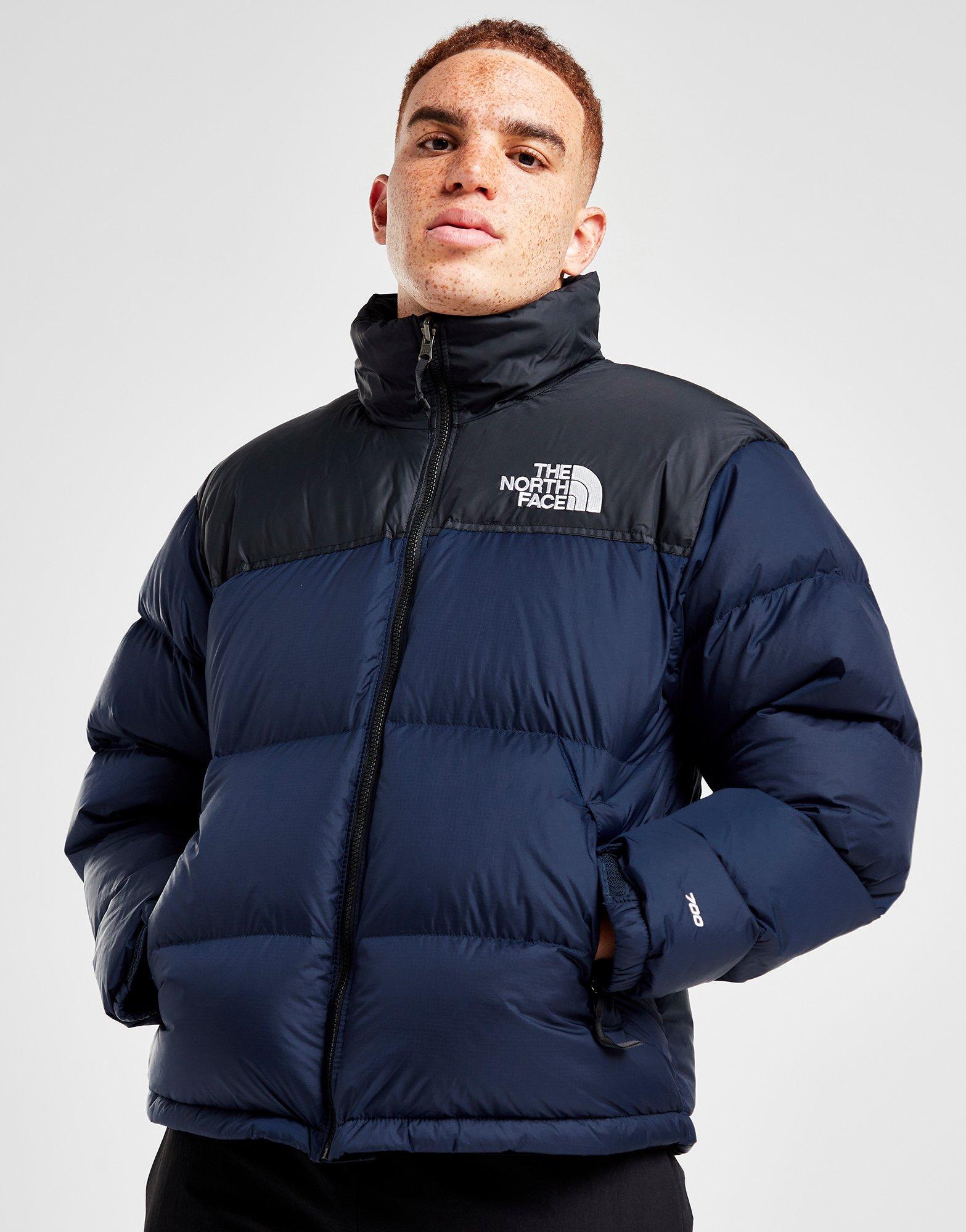 Light blue north face puffer jacket on sale