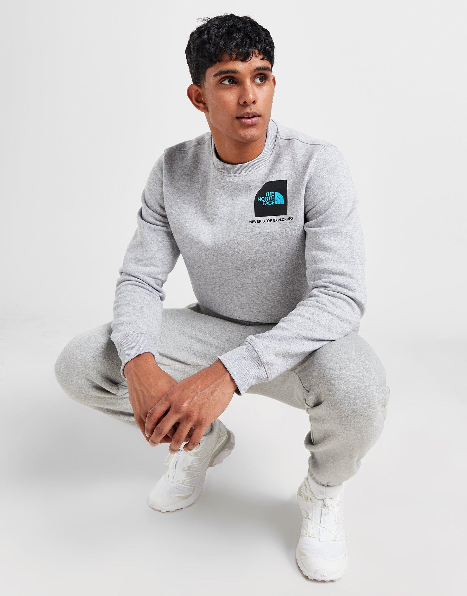 Grey The North Face Fine Box Crew Sweatshirt - JD Sports Global