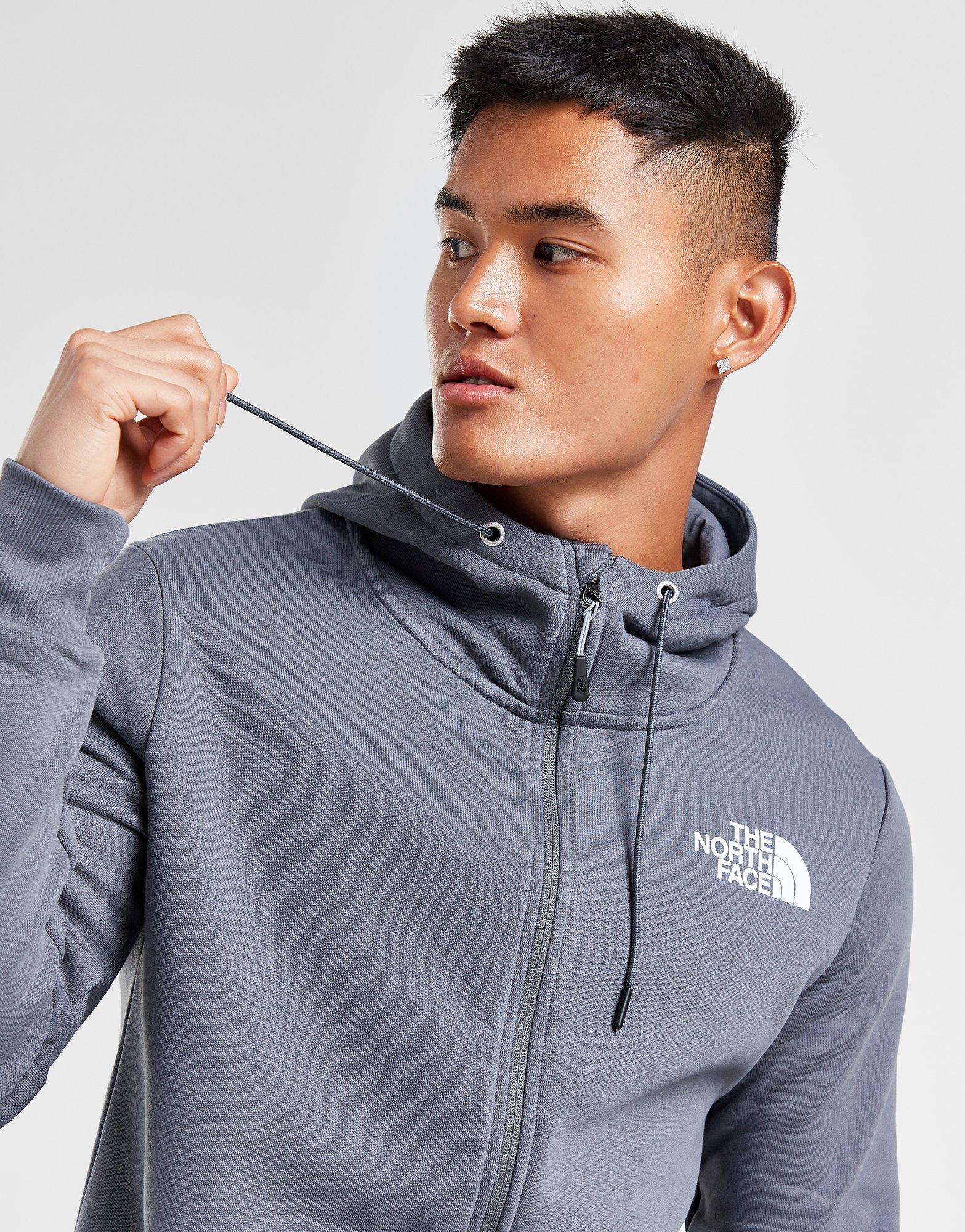 Grey The North Face Outline Full Zip Hoodie JD Sports Ireland