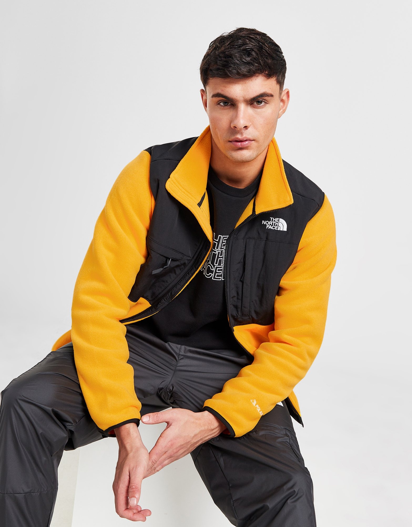 Yellow The North Face Denali Full Zip Fleece Jacket JD Sports UK