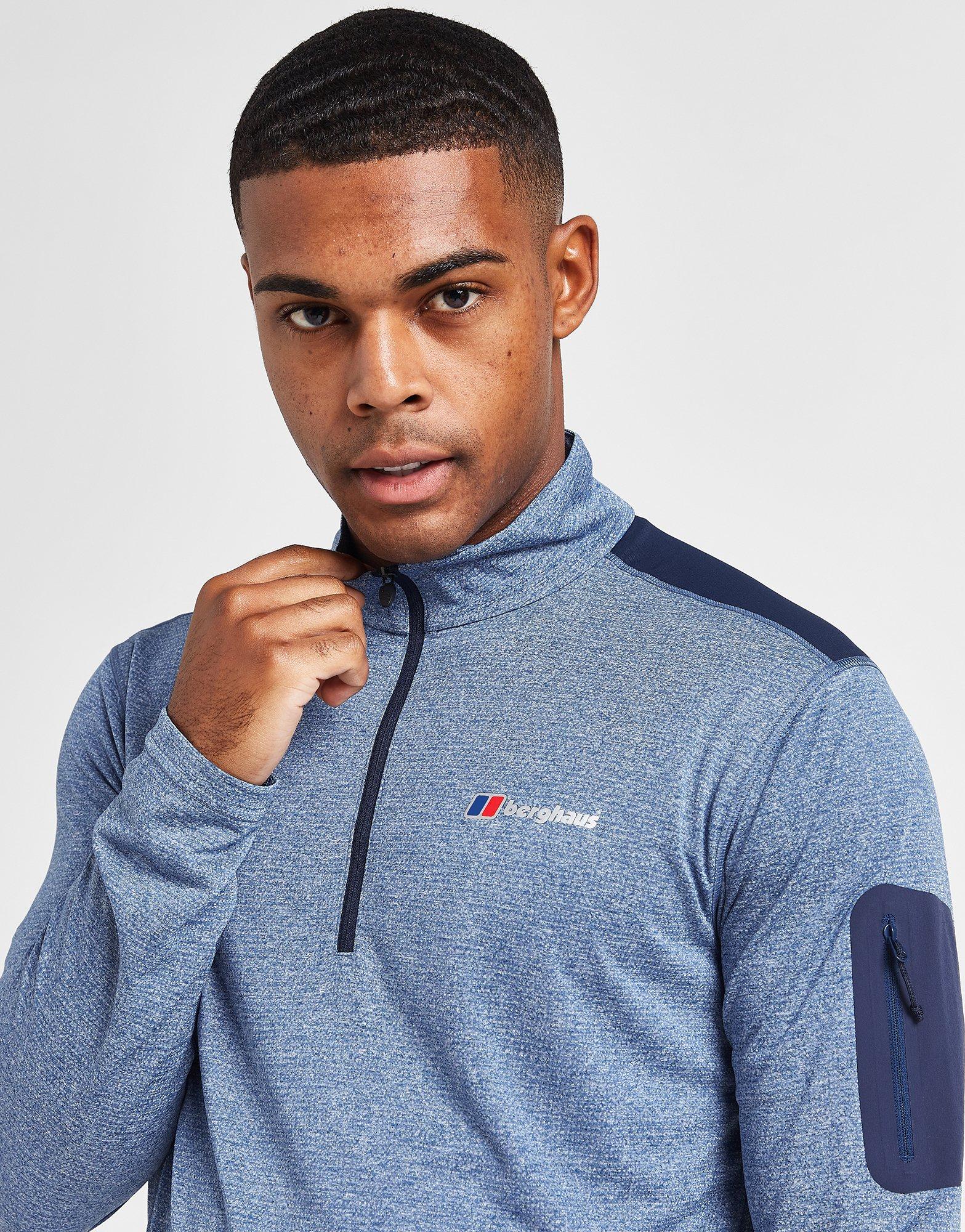 Blue Berghaus Explorer 1/4 Zip Top - JD Sports Global