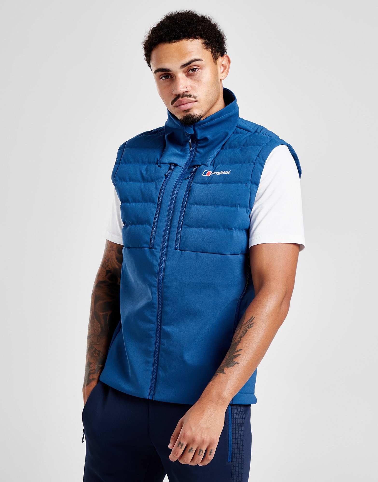 Blå Berghaus Theran Hybrid Gilet JD Sports Danmark