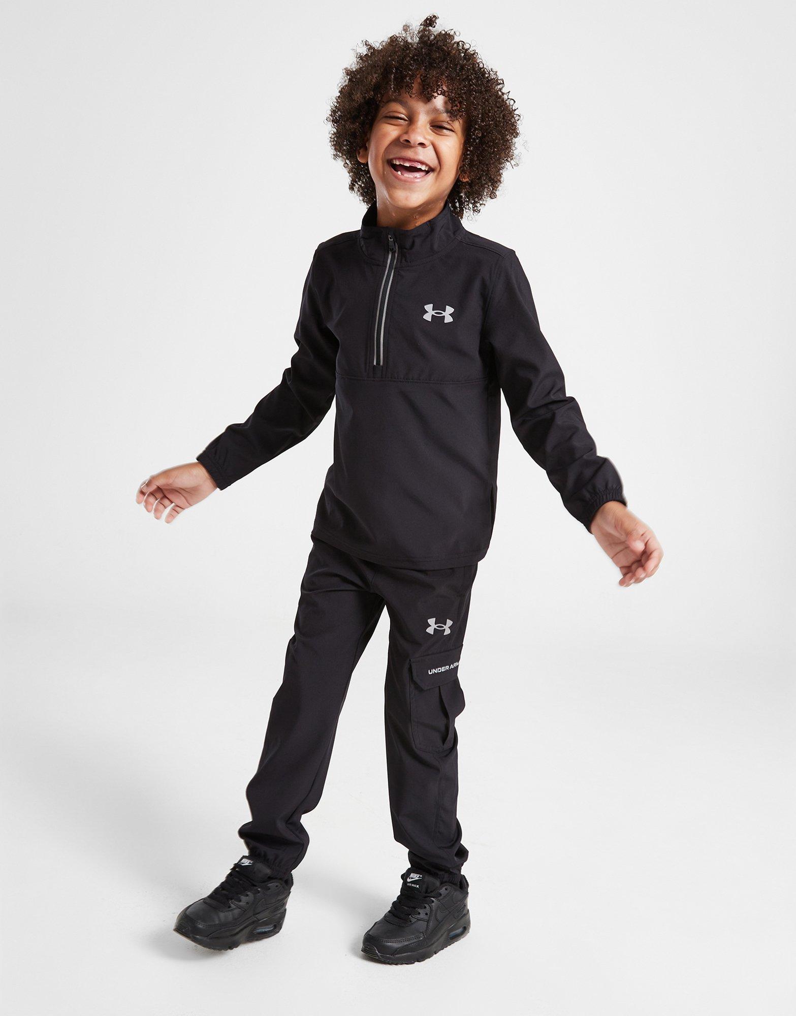 Black Under Armour Vanish 1 4 Zip Tracksuit Children JD Sports