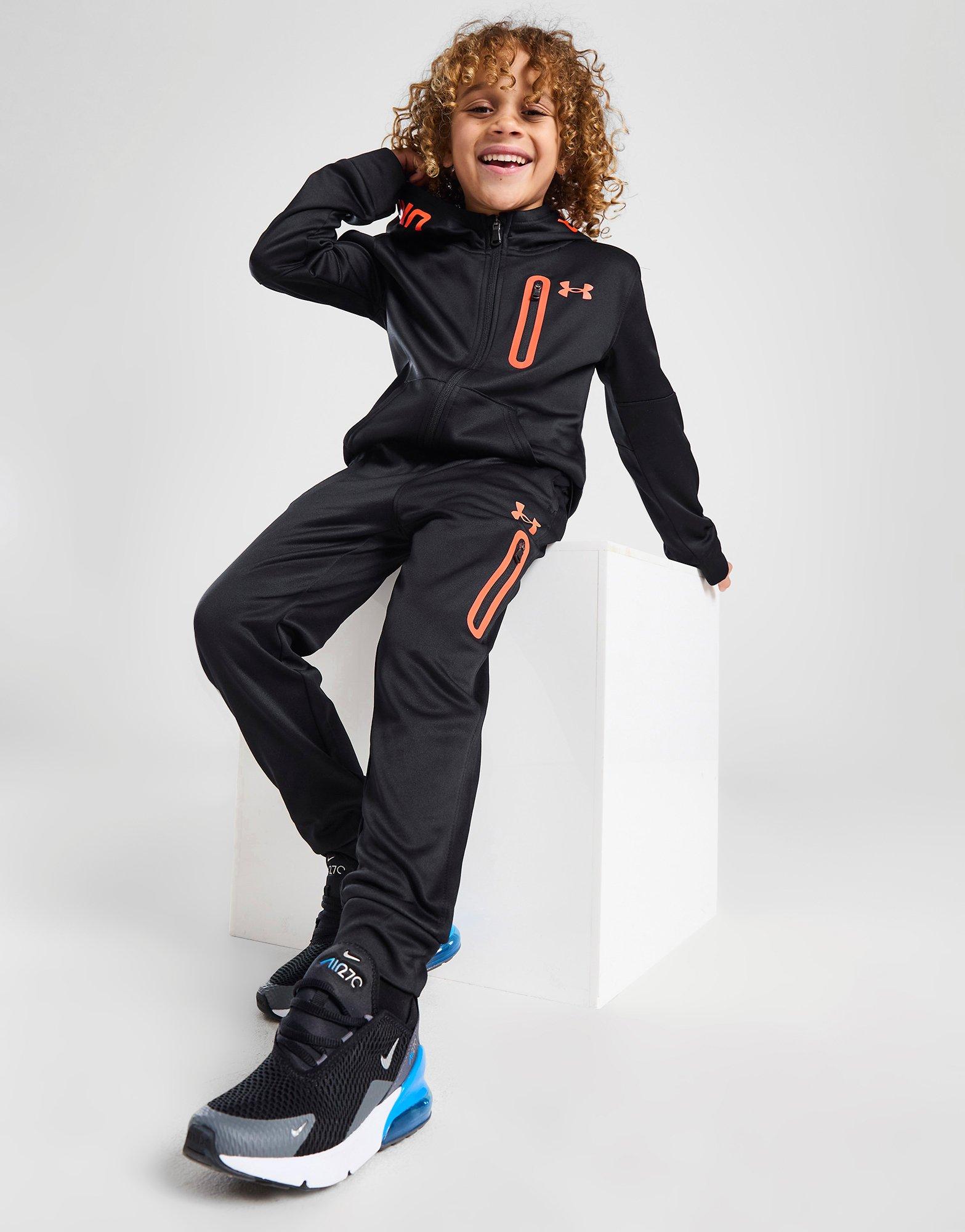 Under Armour Renegade 2 Full Zip Tracksuit Children in Nero