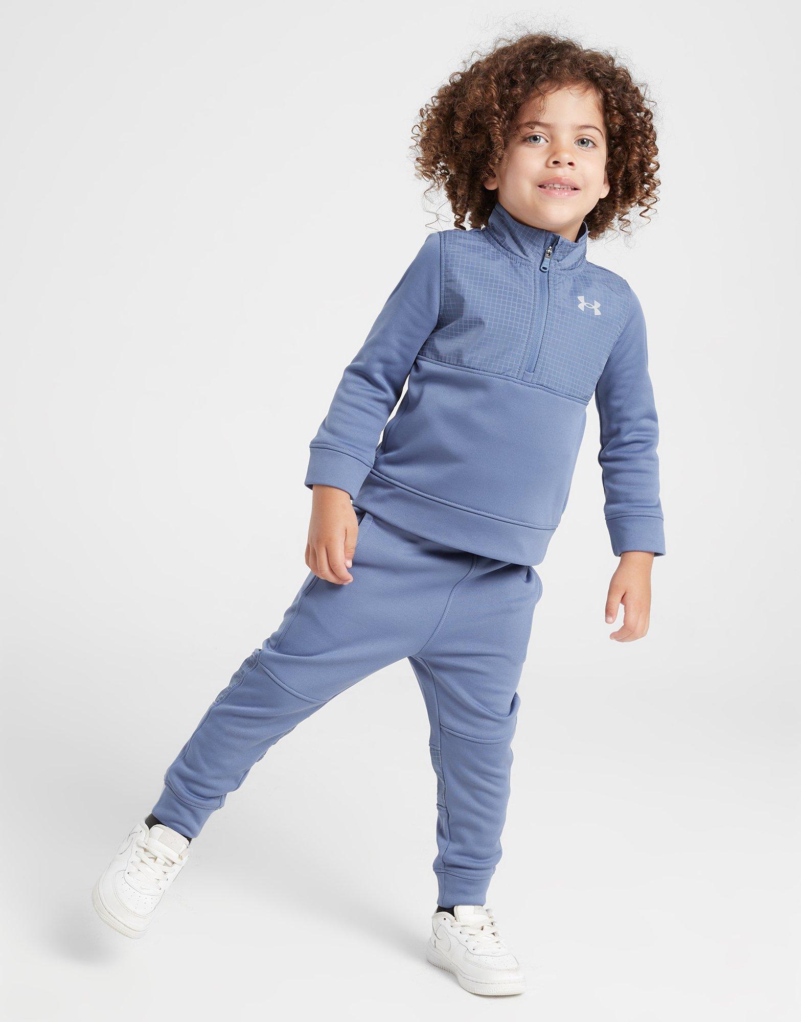 Blue Under Armour UA Armour Fleece 1/4 Zip Tracksuit Infant | JD Sports UK