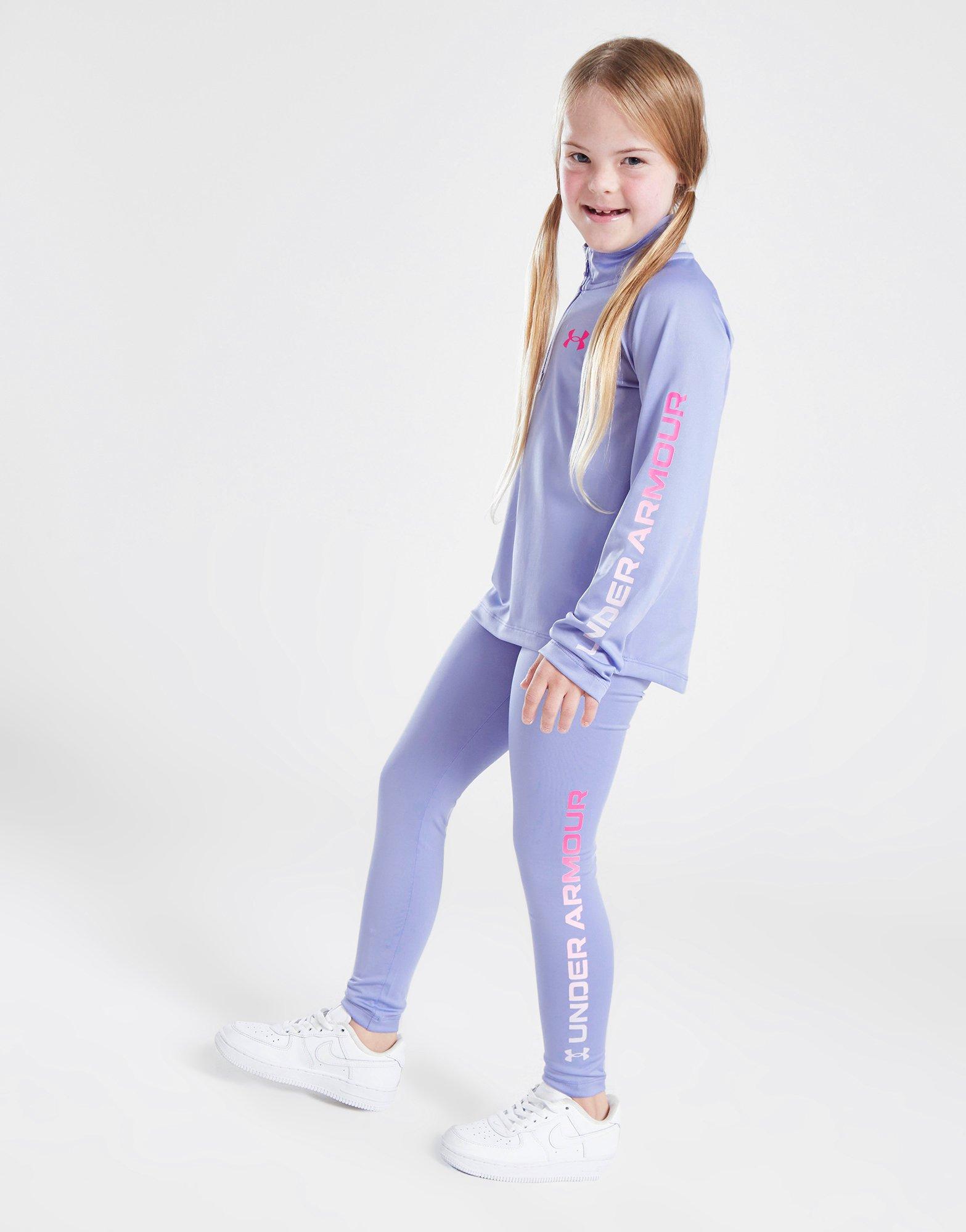 Purple Under Armour Girls' Tech 1/4 Zip Tracksuit Children - JD