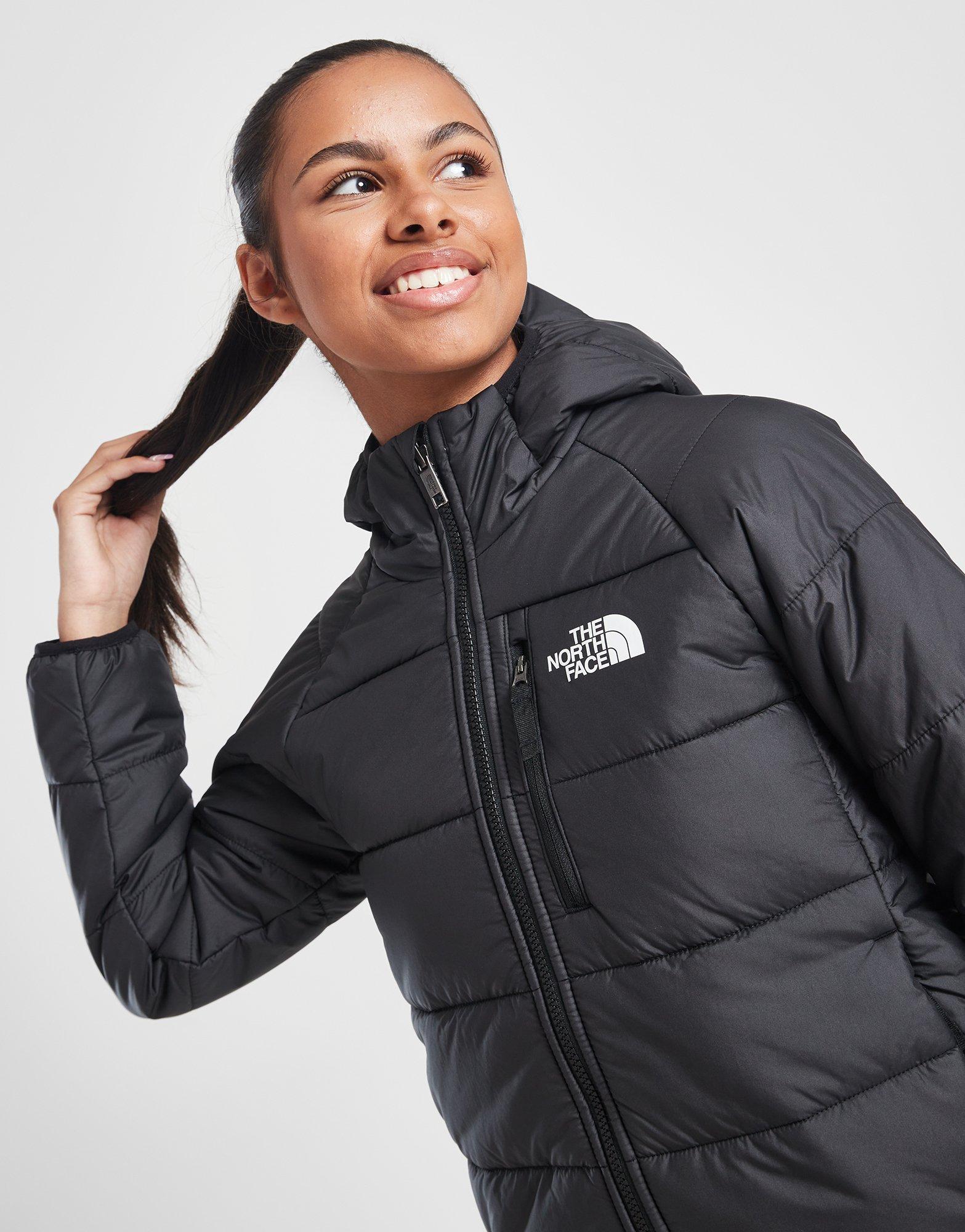 Girls black north best sale face jacket