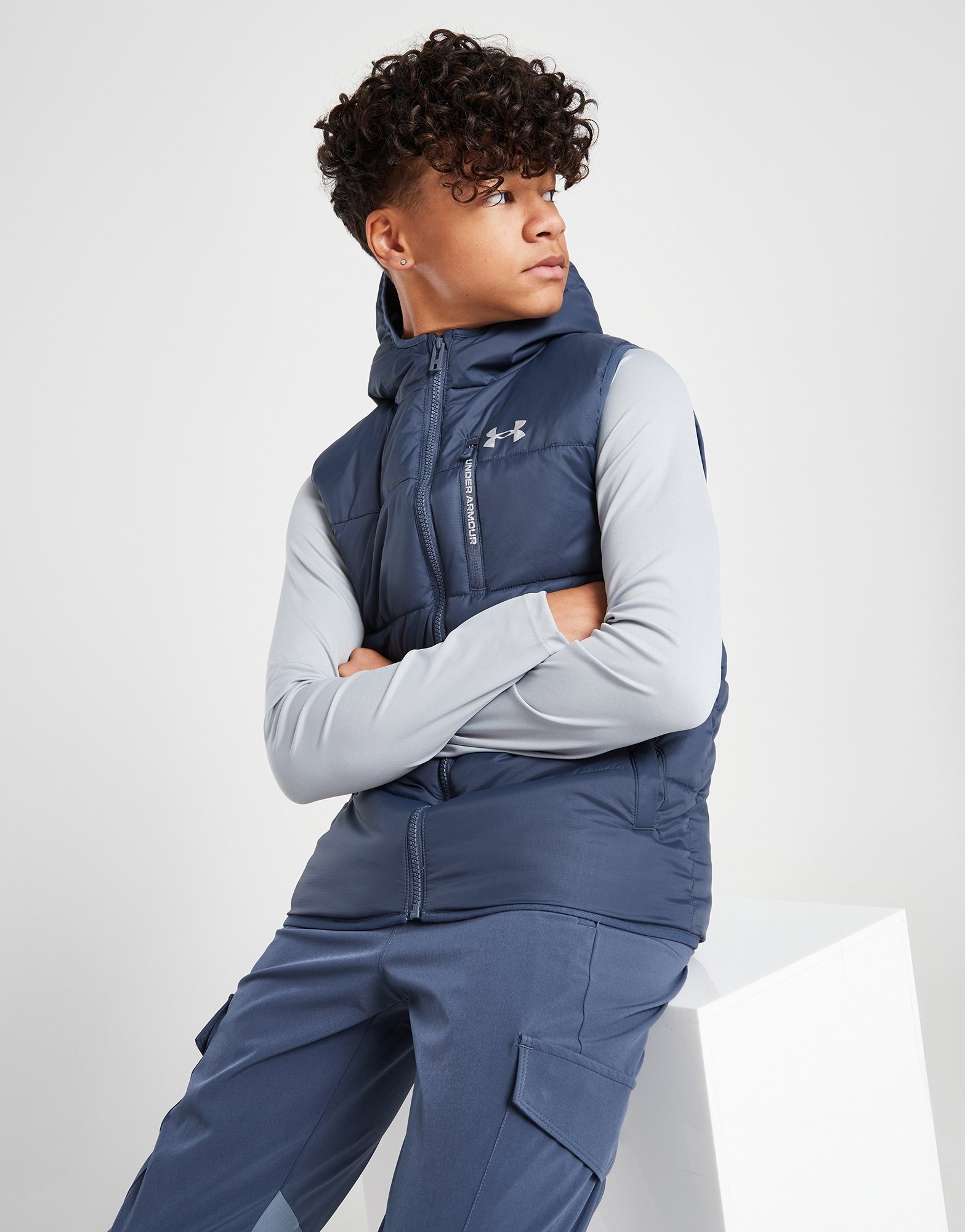Blue Under Armour Pronto Gilet Junior JD Sports UK
