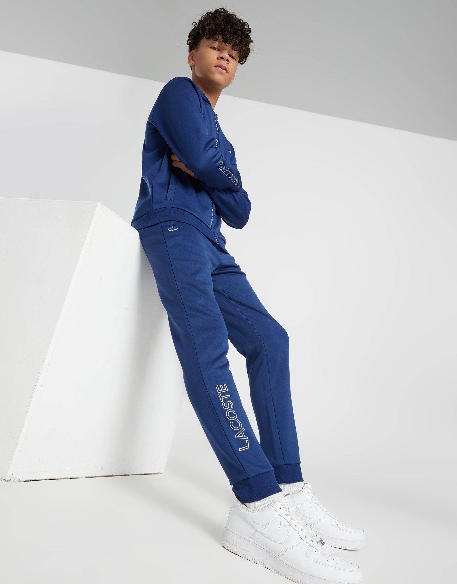 Lacoste tracksuit hot sale blue