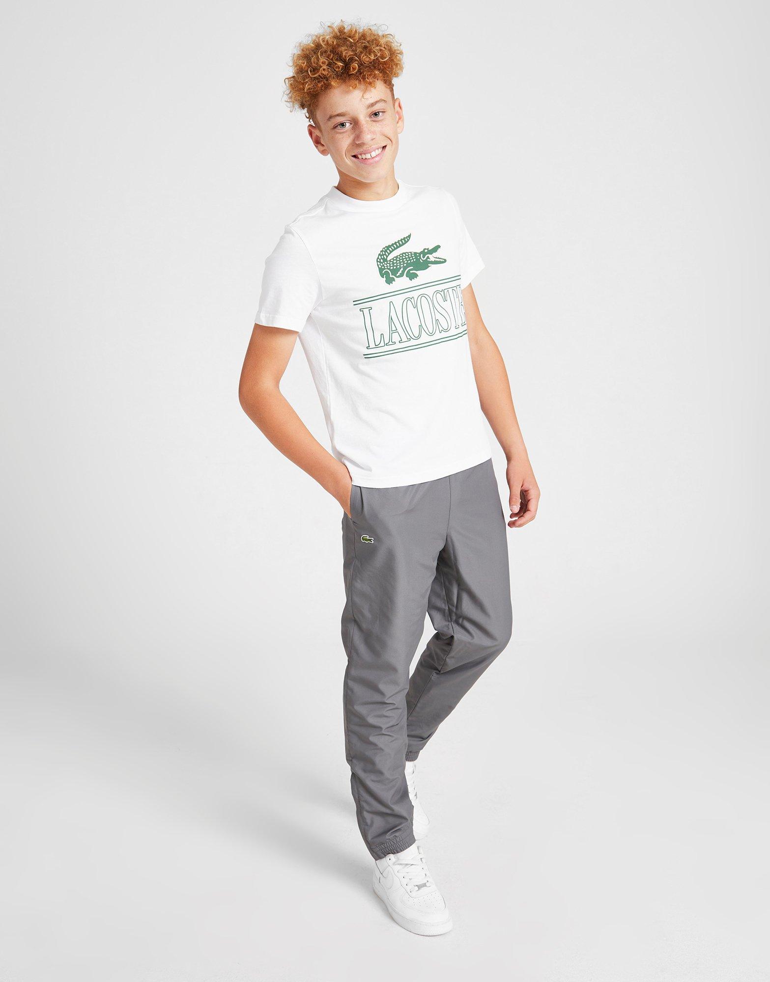 Lacoste woven best sale track pants junior