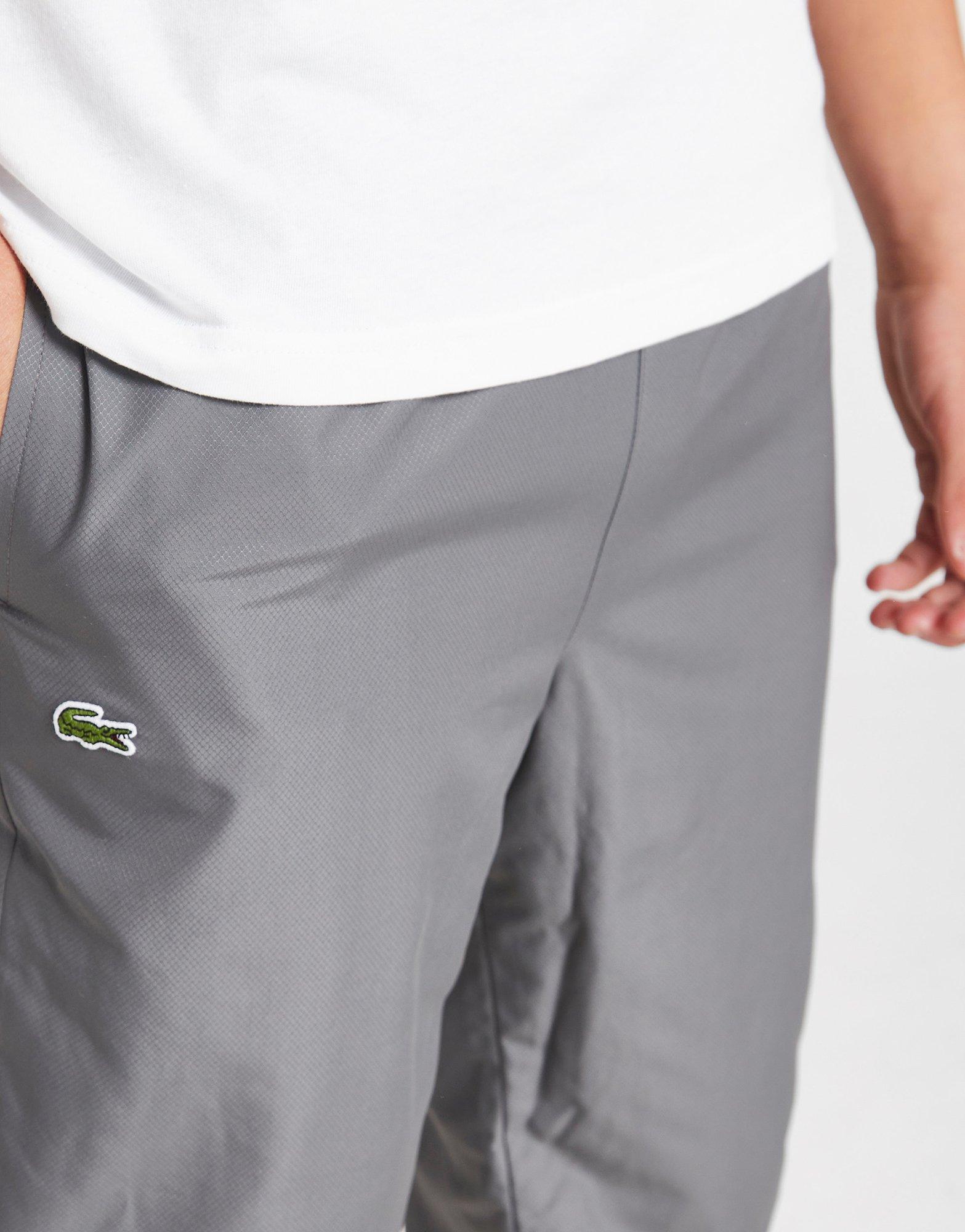 Grey Lacoste Woven Track Pants Junior