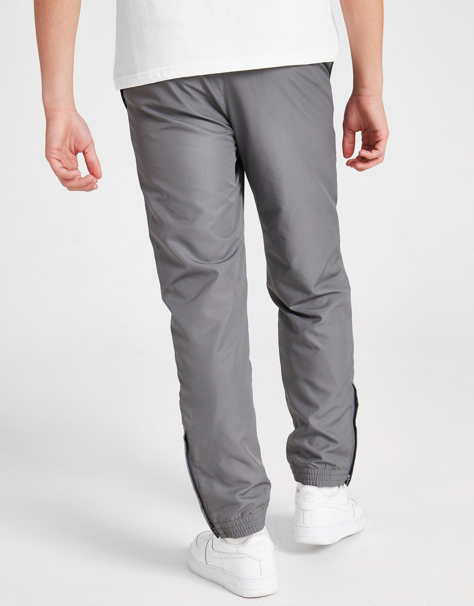 Grey Lacoste Woven Track Pants Junior