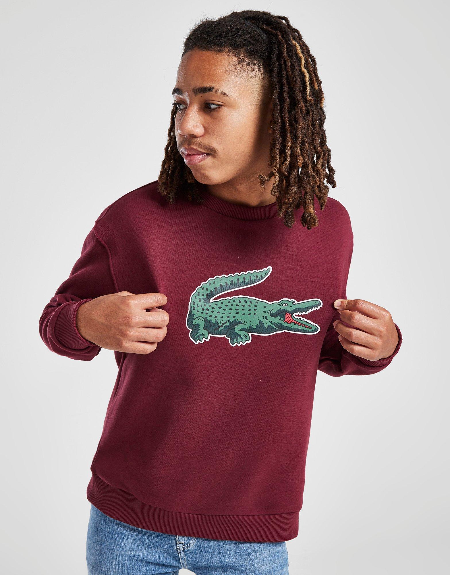 Lacoste store burgundy sweatshirt