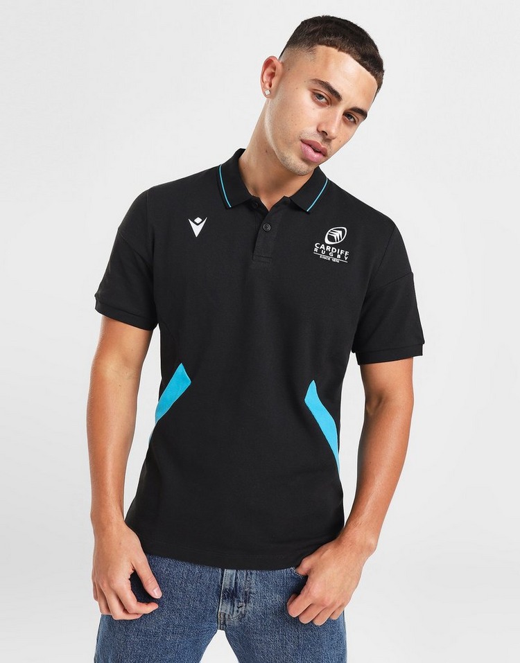 Macron Cardiff Rugby 2023/24 Travel Polo Shirt