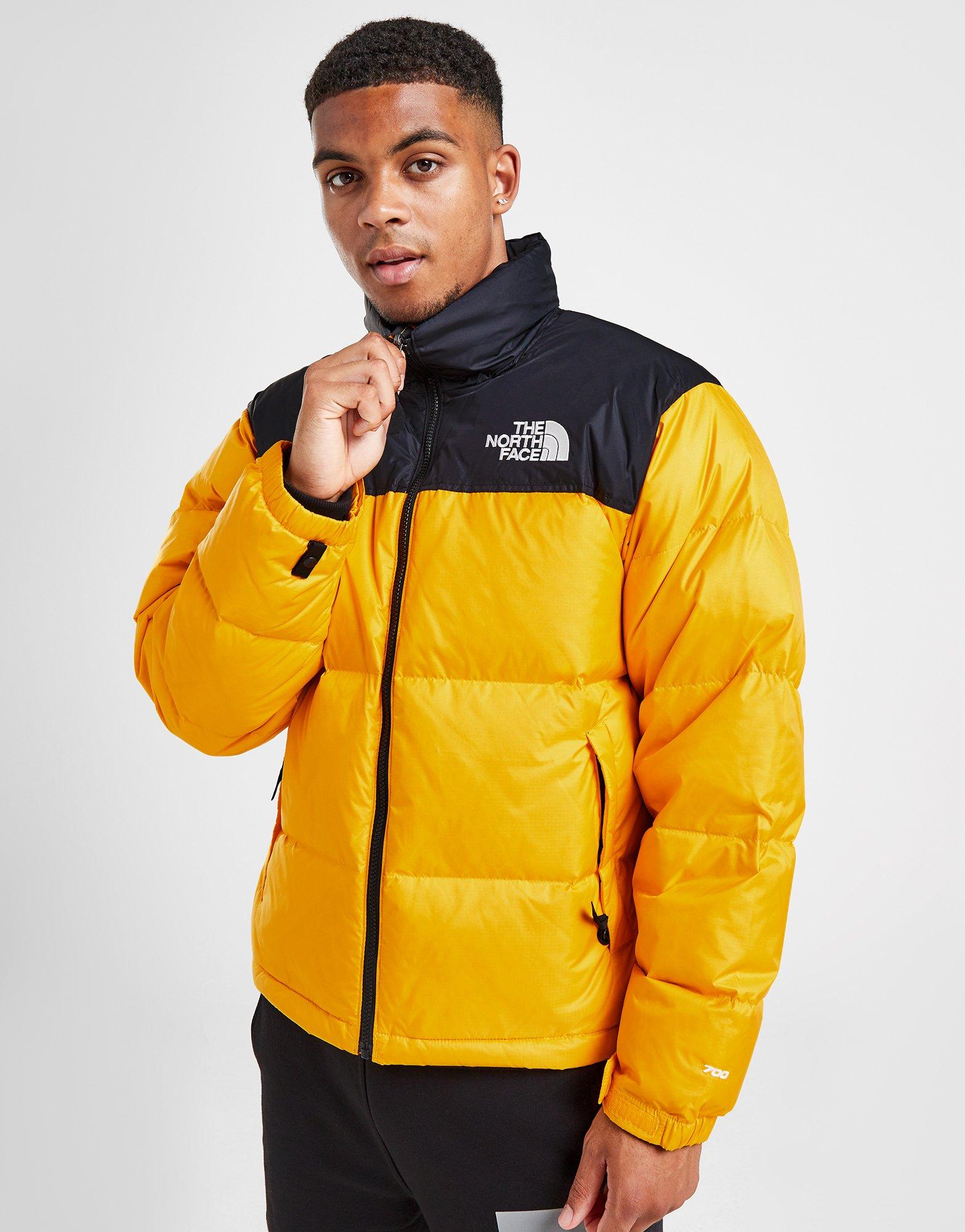 North face nuptse jacket on sale yellow