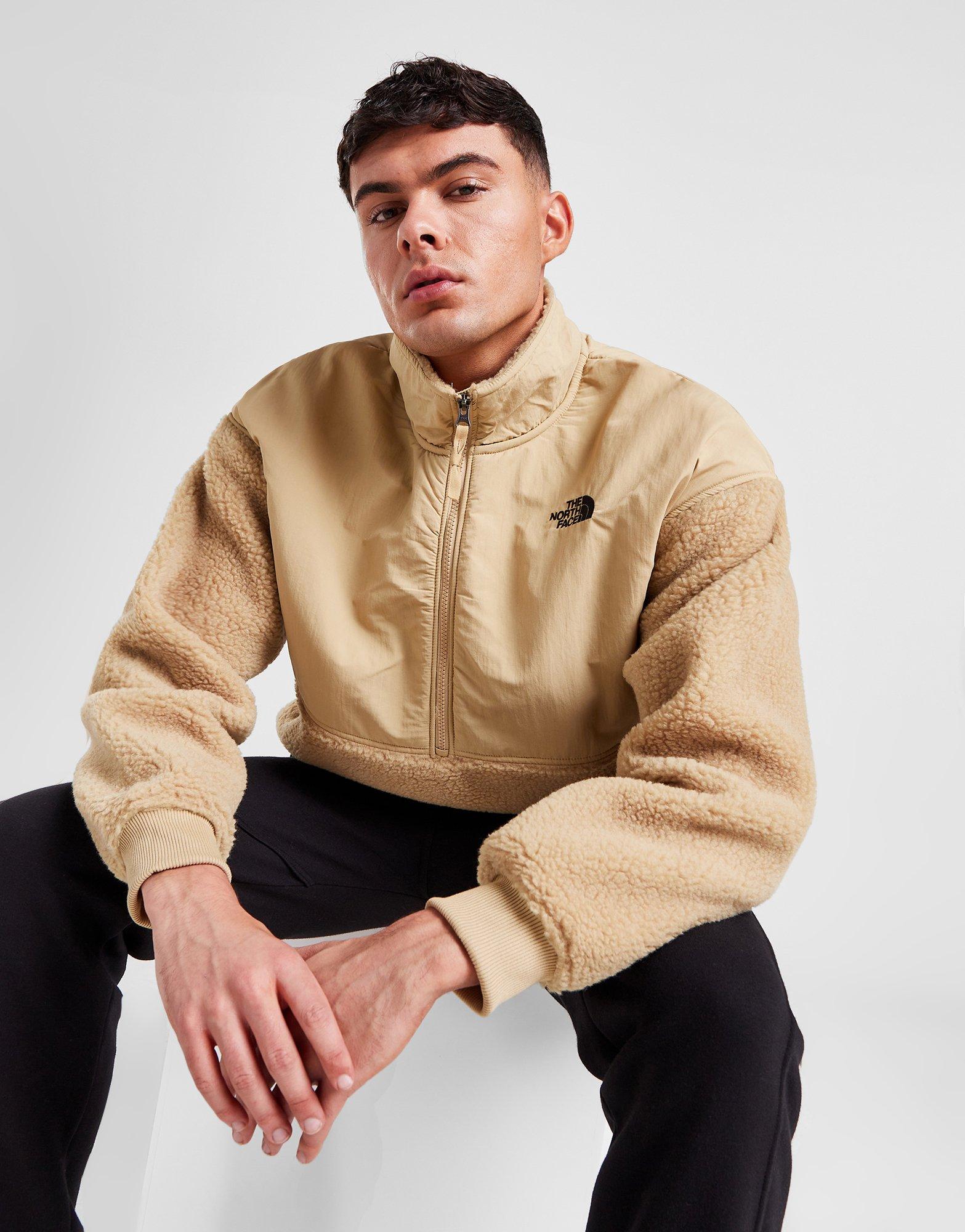 The North Face Platte High Pile Fleece 1/4 Zip Beige