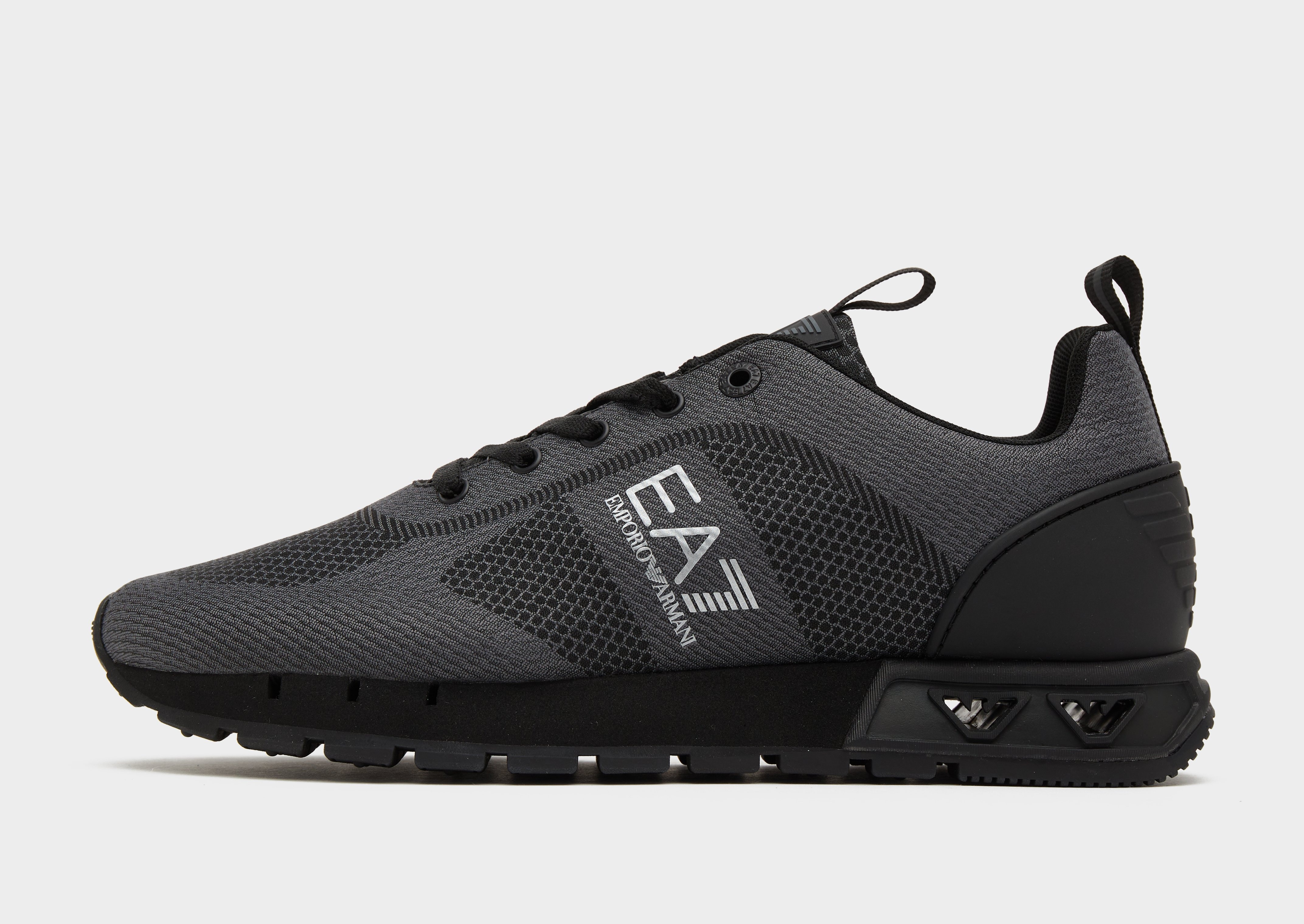 Black Emporio Armani EA7 Bu0026W Knit - JD Sports Global