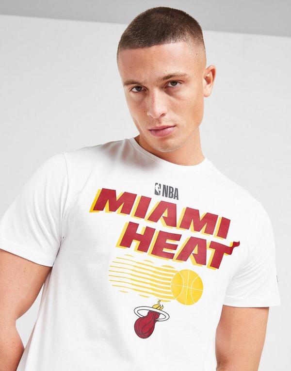 New era Team Logo Miami Heat Short Sleeve T-Shirt White