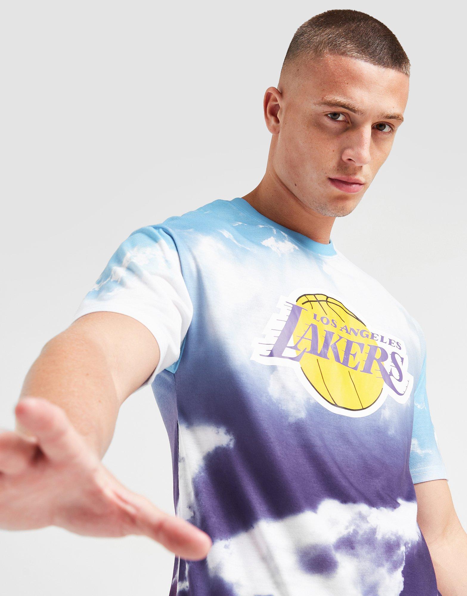 New Era oversize LA Lakers NBA Sky All Over Print T-shirt, multicolor