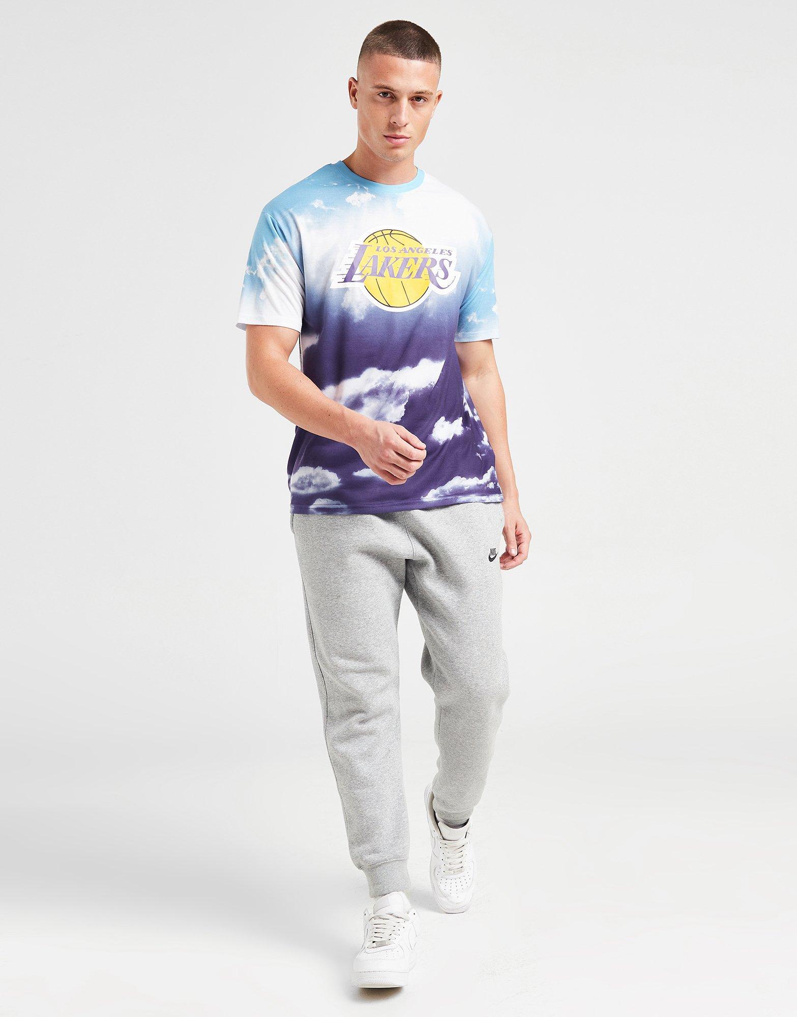 Blue New Era NBA LA Lakers Sky All Over Print T-Shirt
