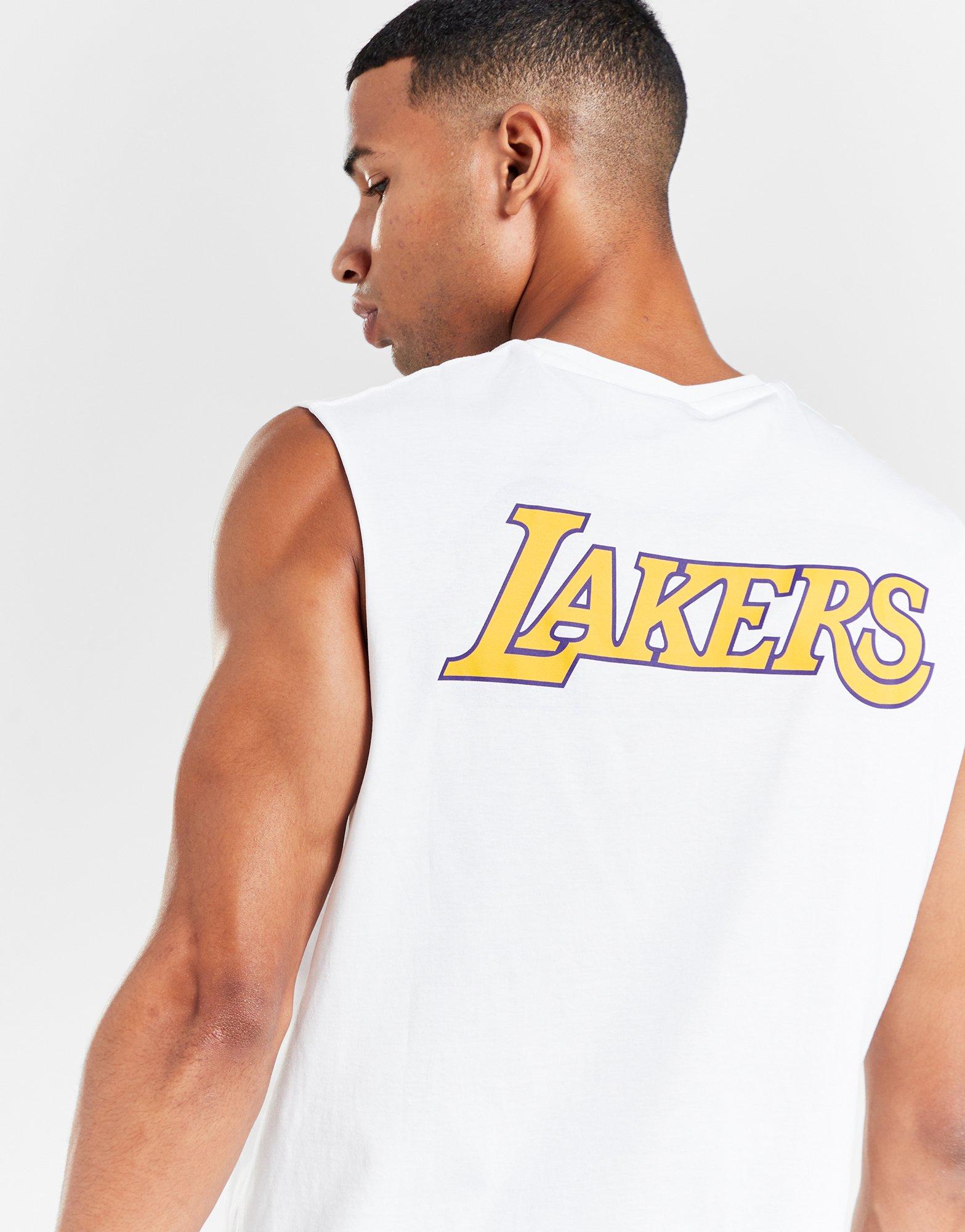 White New Era NBA LA Lakers Logo Vest