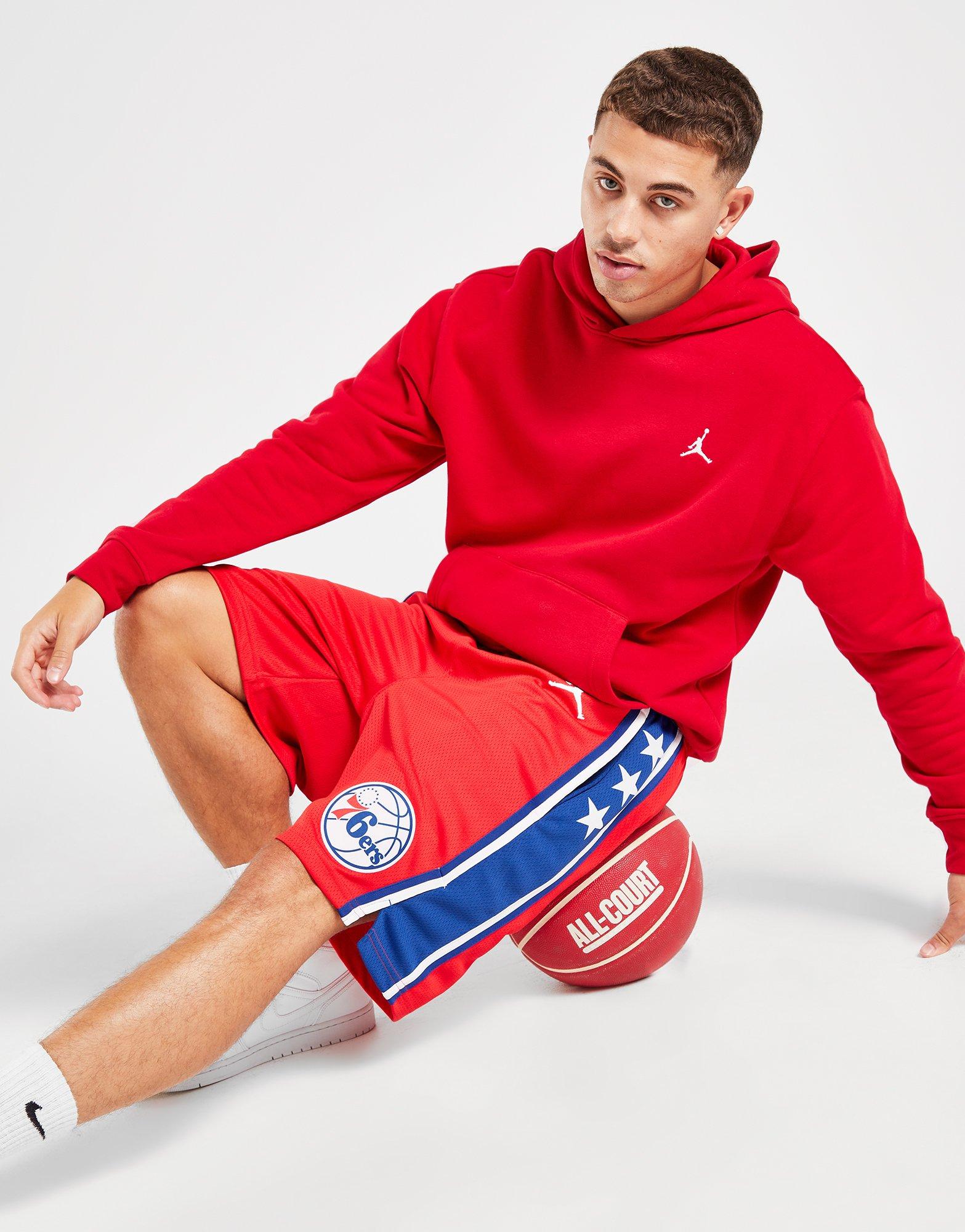 Red Jordan NBA Philadelphia 76ers Swingman Shorts | JD Sports UK