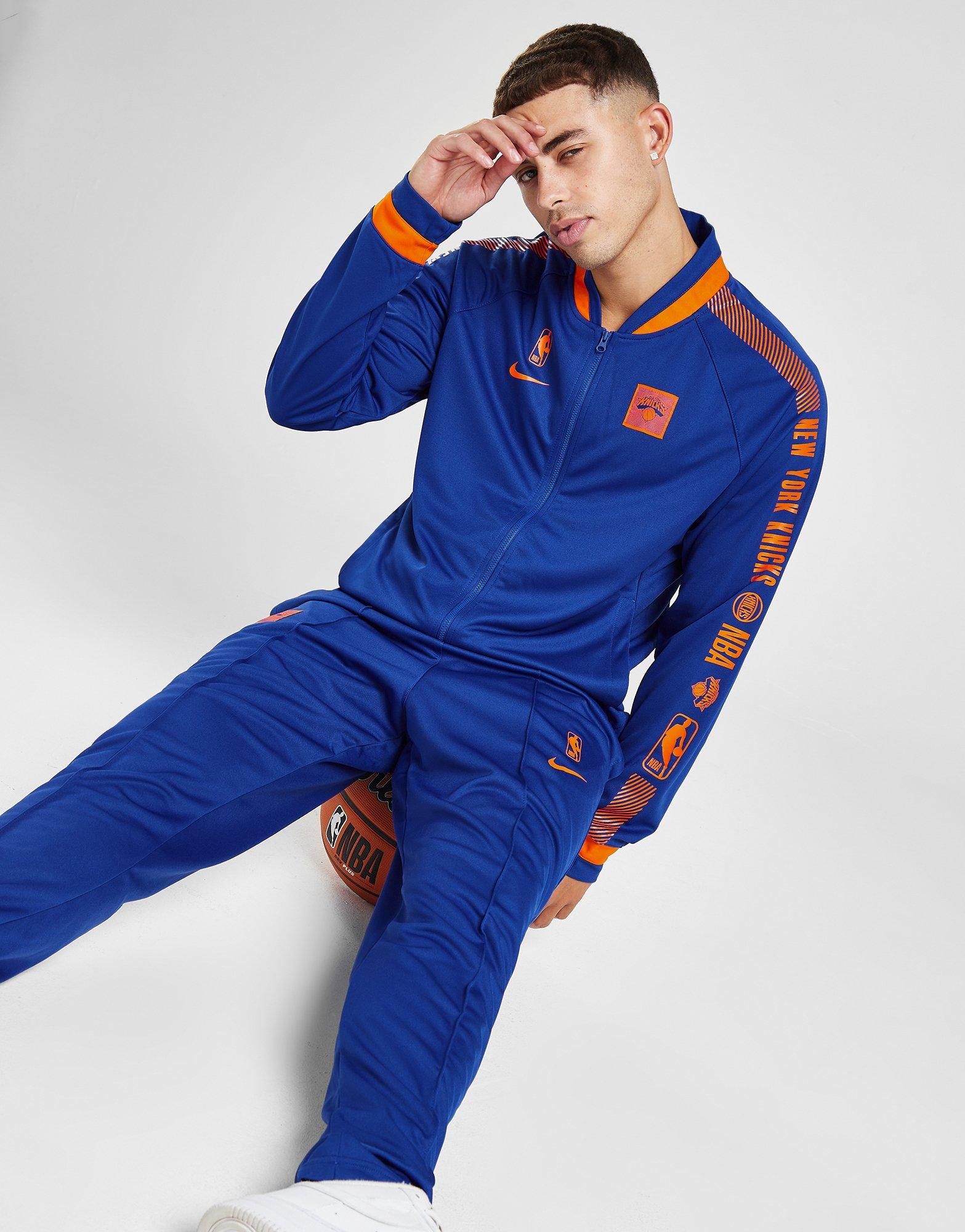 NBA New York Knicks Short Sleeve Adidas T-Shirt, Blue