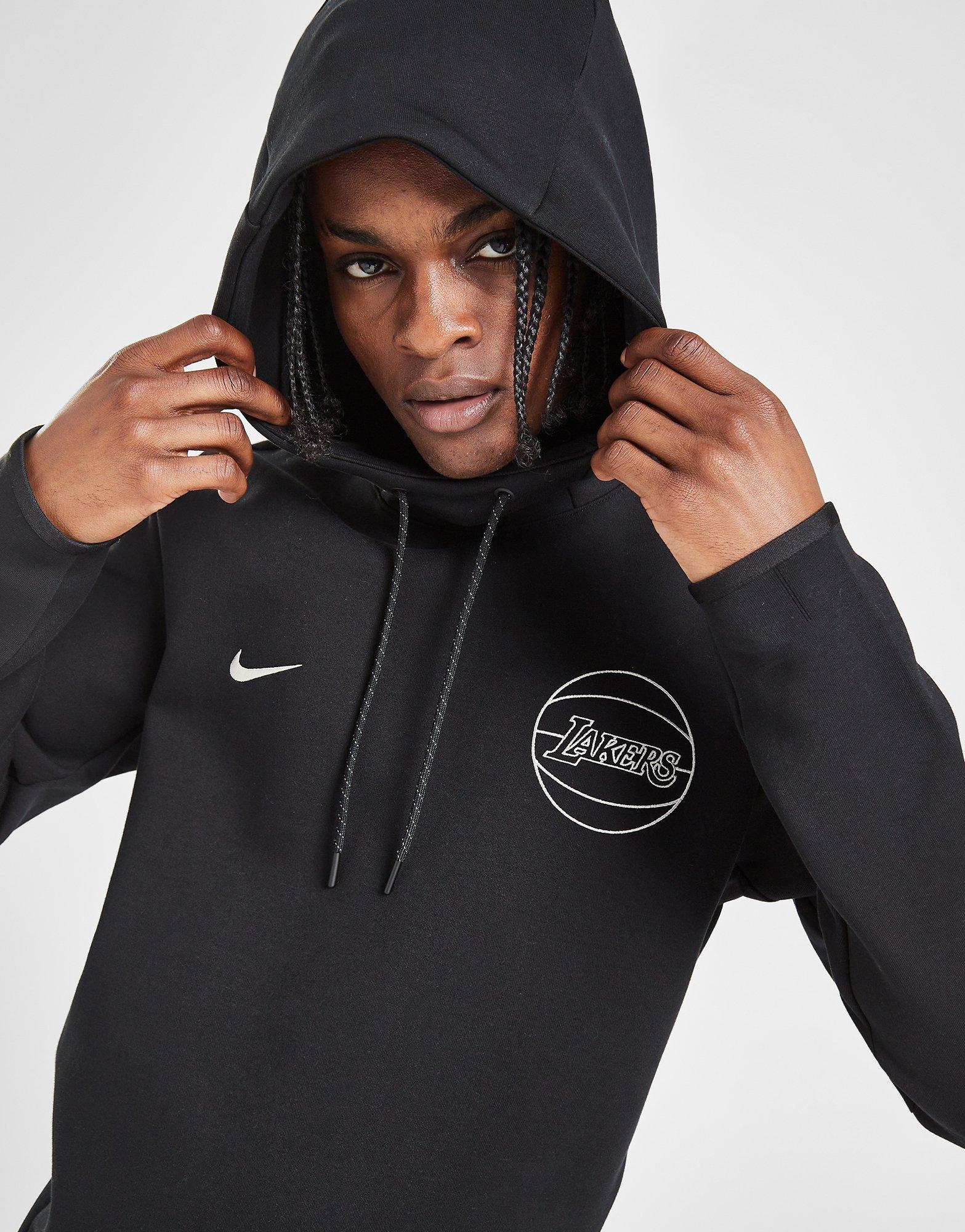 Black Nike NBA LA Lakers Tech Fleece Pullover Hoodie