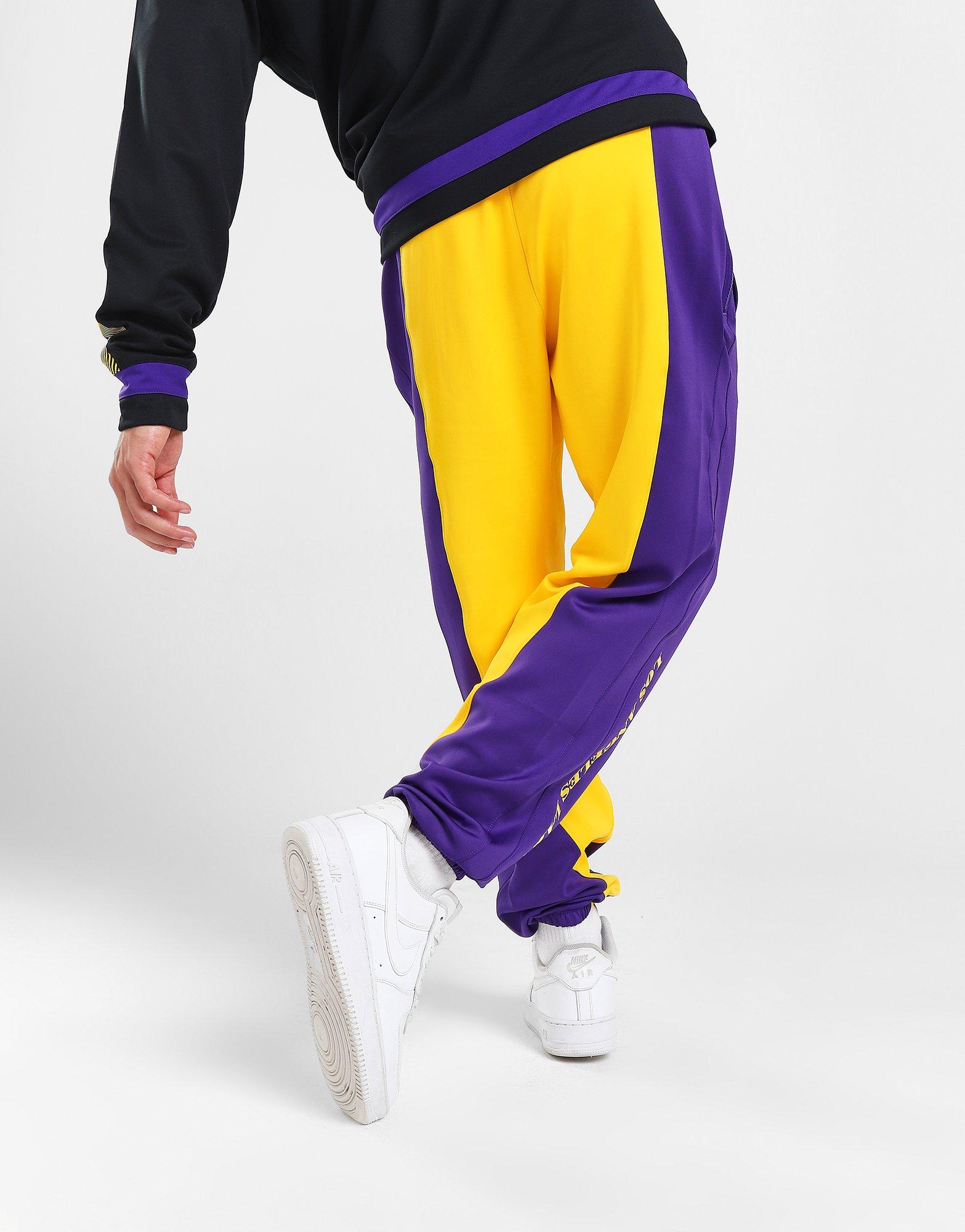 White Nike NBA LA Lakers Showtime Track Pants