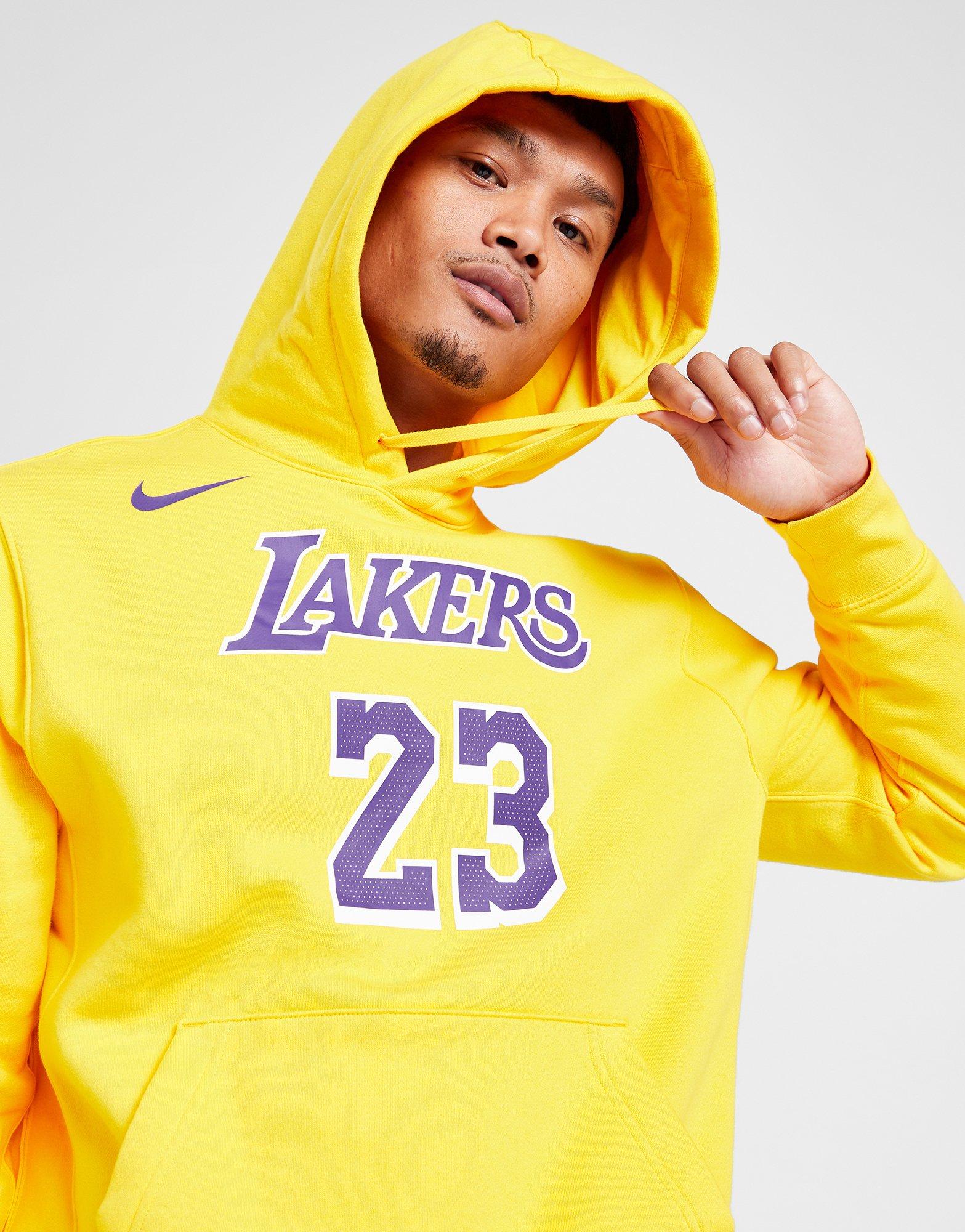 Black Nike NBA LA Lakers James #23 Pullover Hoodie - JD Sports Global