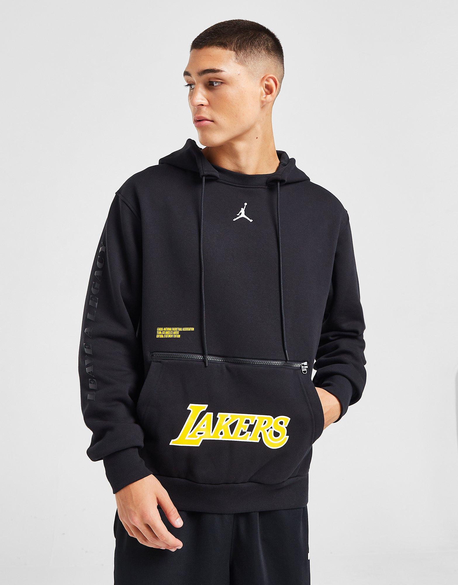 lakers hoodie gray