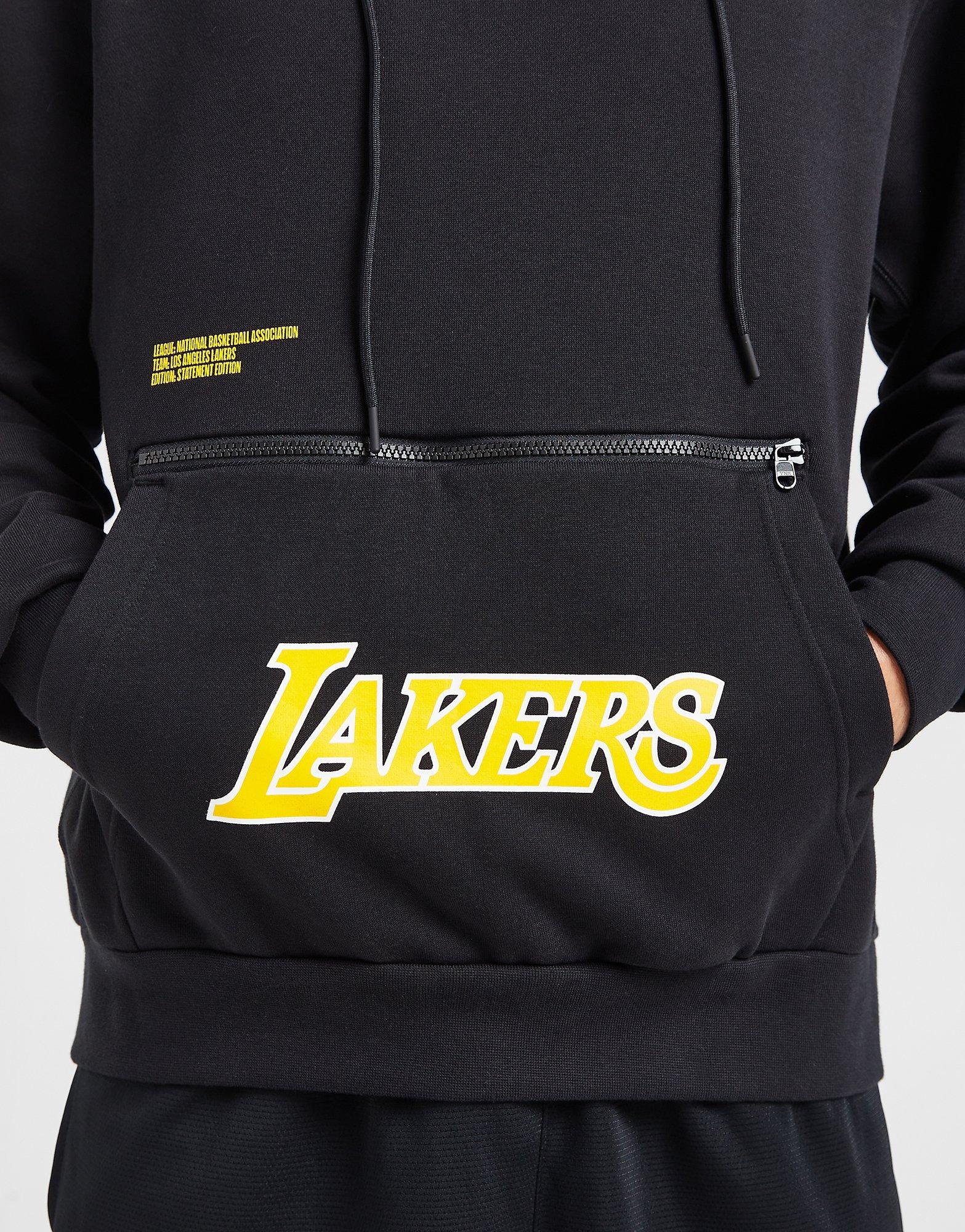 Los Angeles Lakers Courtside Statement Edition Men's Jordan NBA Fleece  Pullover Hoodie