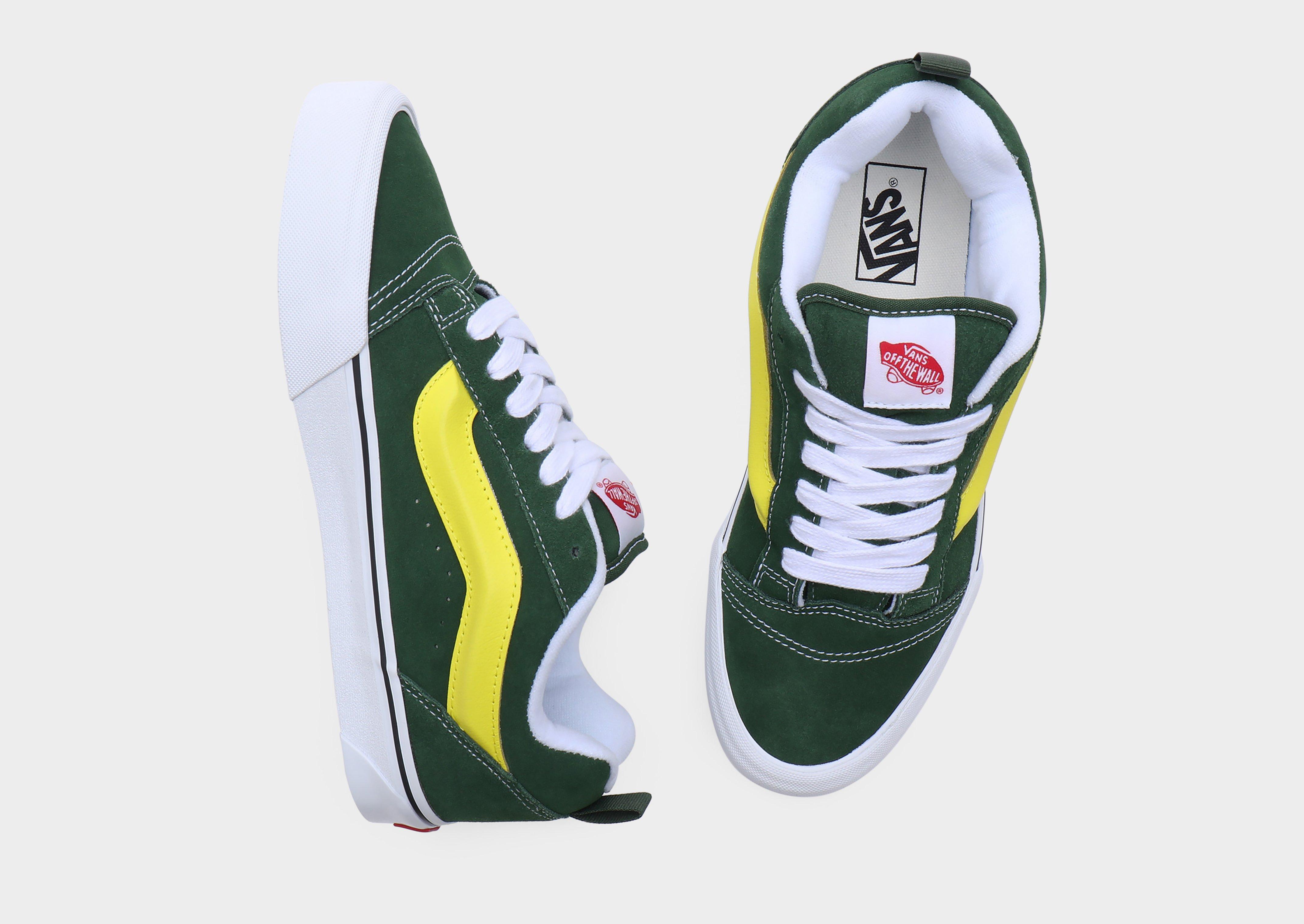 Vans pink hot sale green yellow