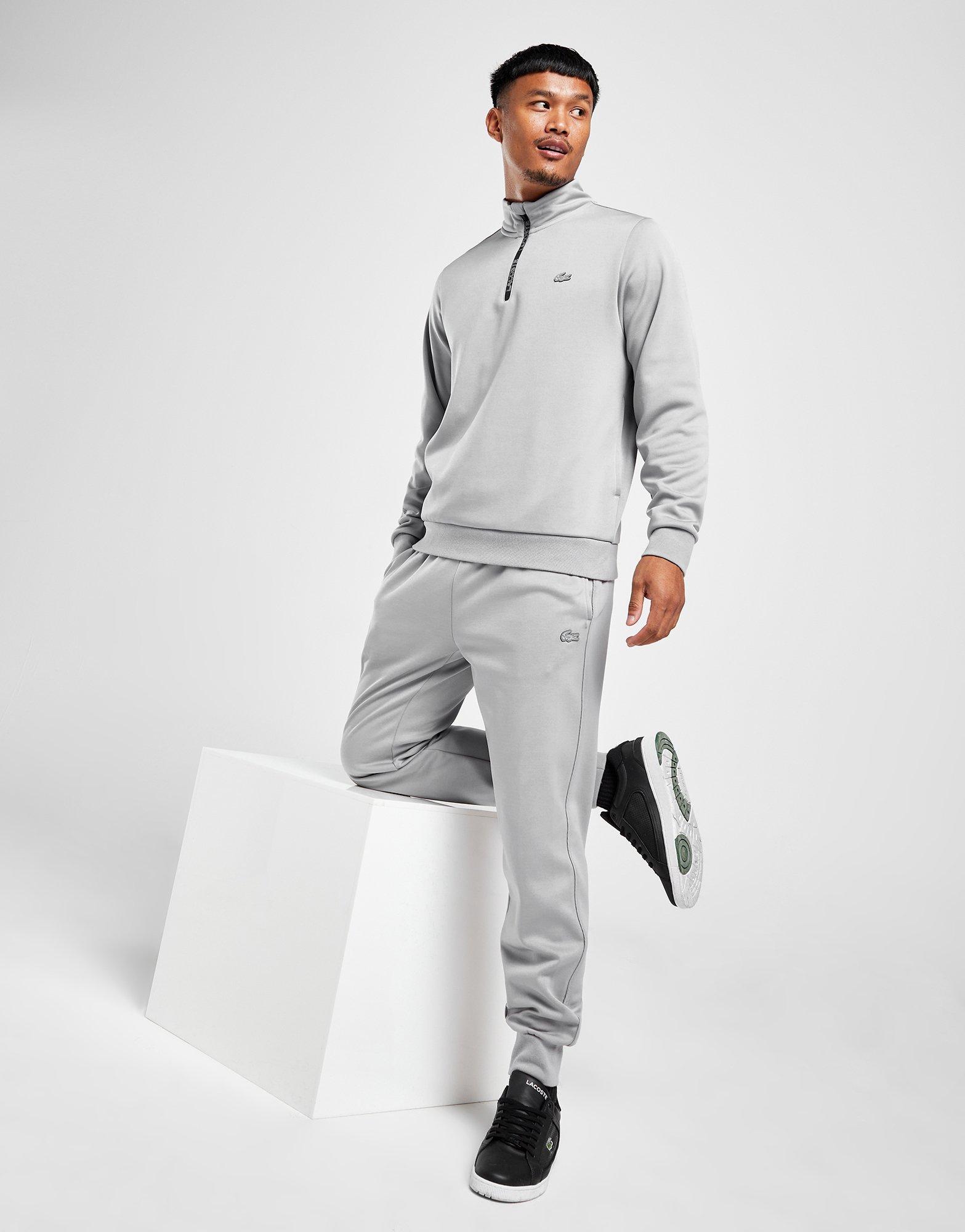 Grey 2025 lacoste tracksuit