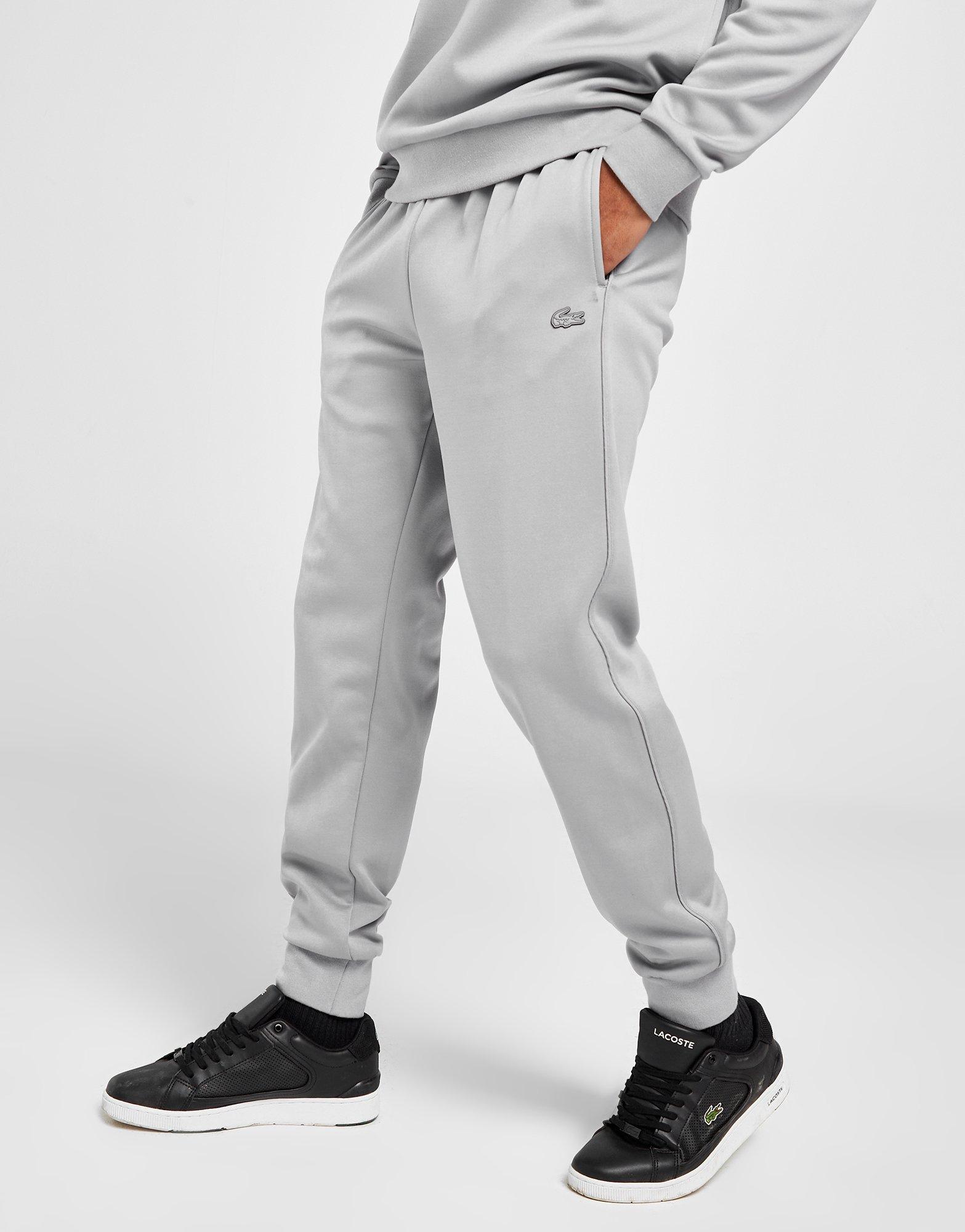 Grey lacoste hotsell track pants