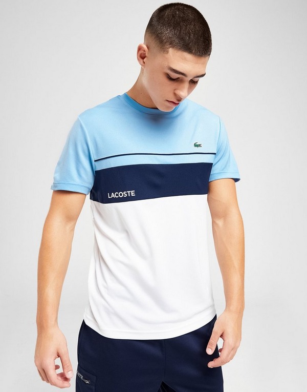 White Lacoste Poly T-Shirt - Global Sports JD
