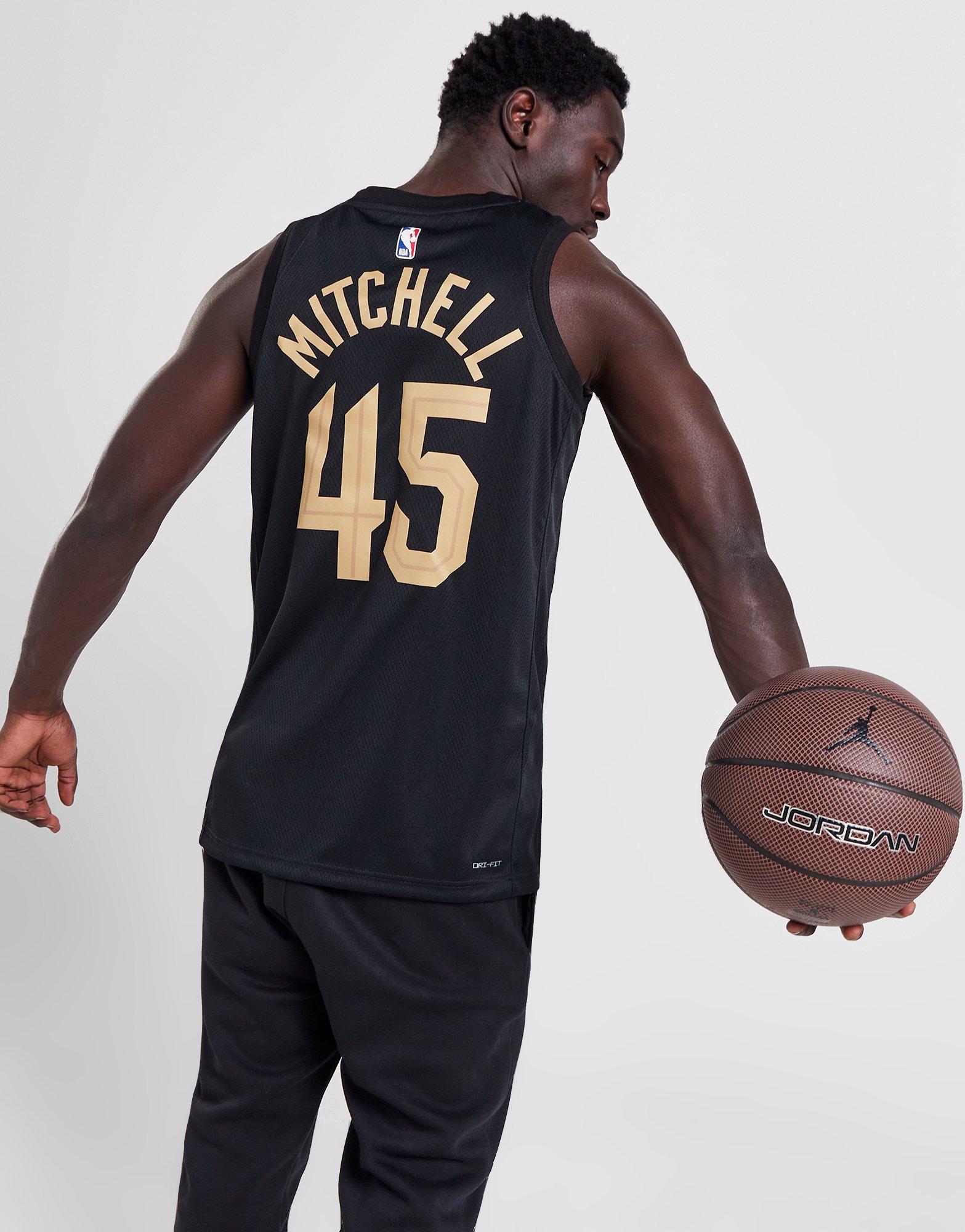Jordan Maillot NBA Cleveland Cavaliers Mitchell #45 Homme Noir- JD Sports  France
